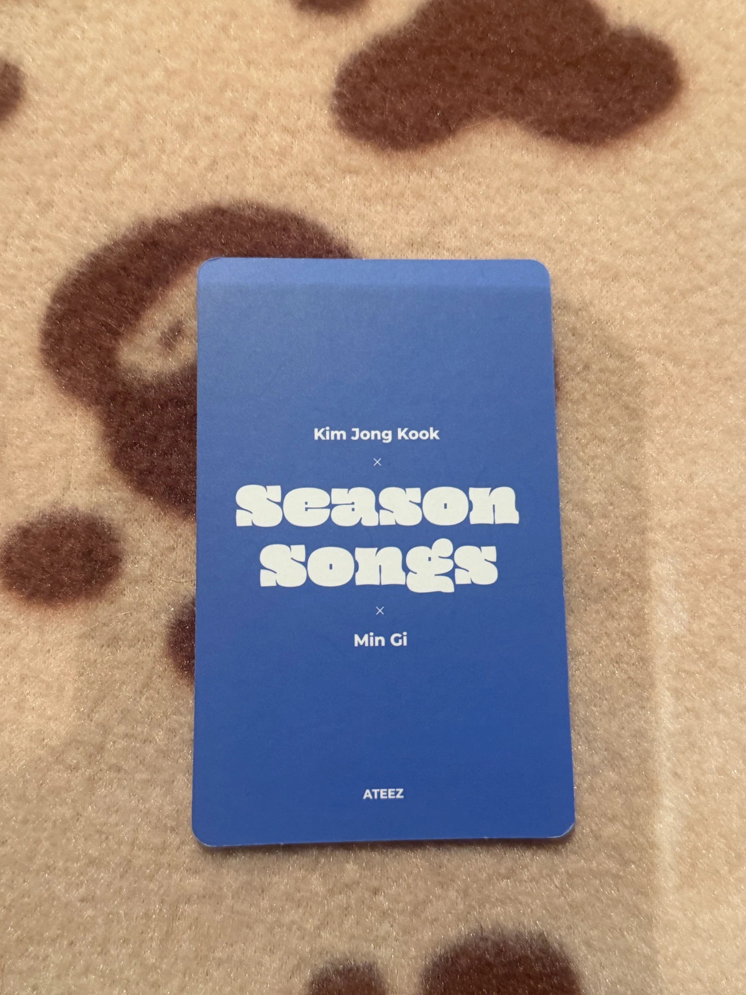 ATEEZ Mingi ATEEZ - Mingi - Season Songs Album album photocard unit listing photo 2
