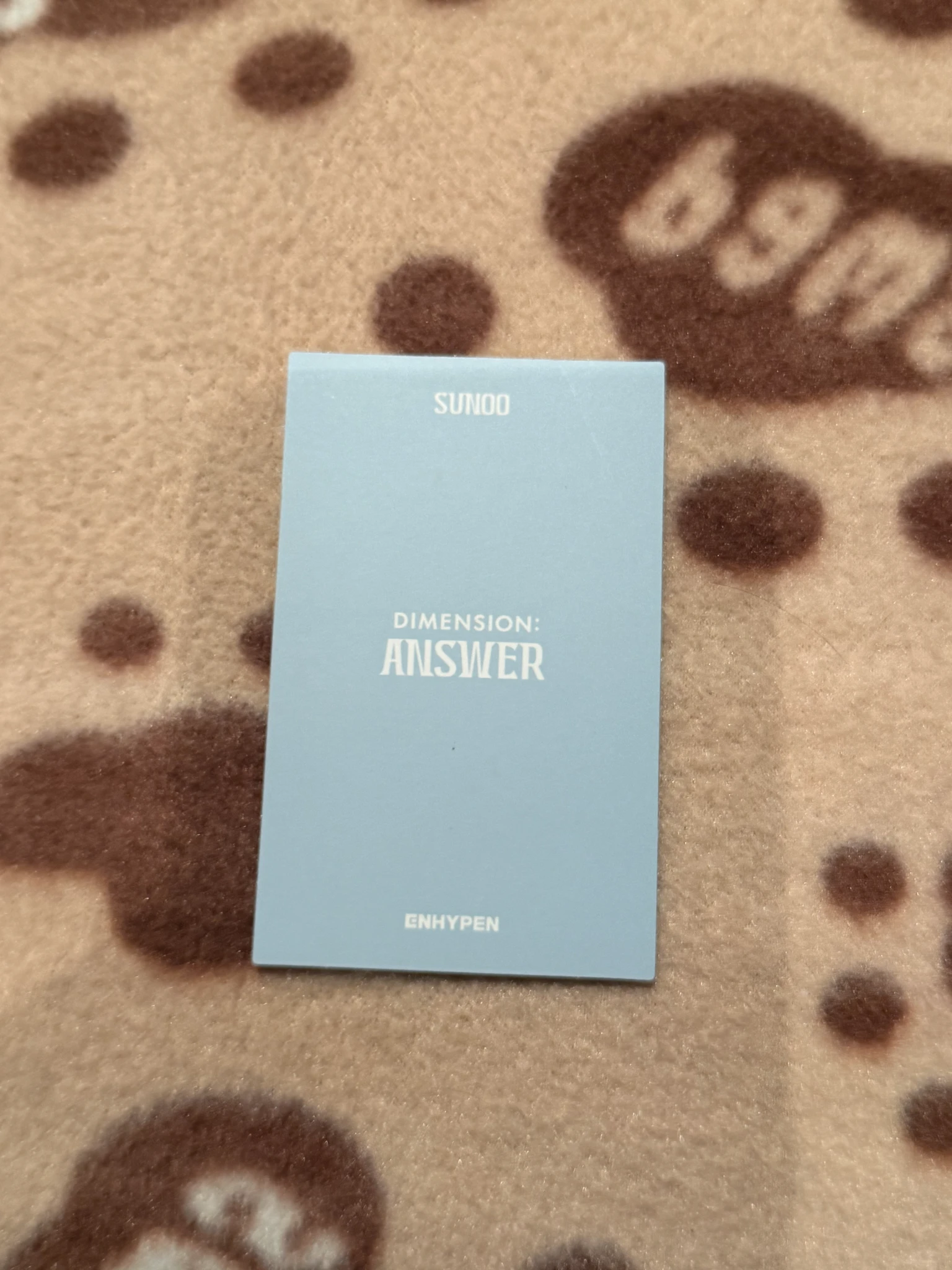 ENHYPEN Sunoo ENHYPEN - Sunoo - DIMENSION : ANSWER Album album photocard korean album yet version polaroid listing photo 2