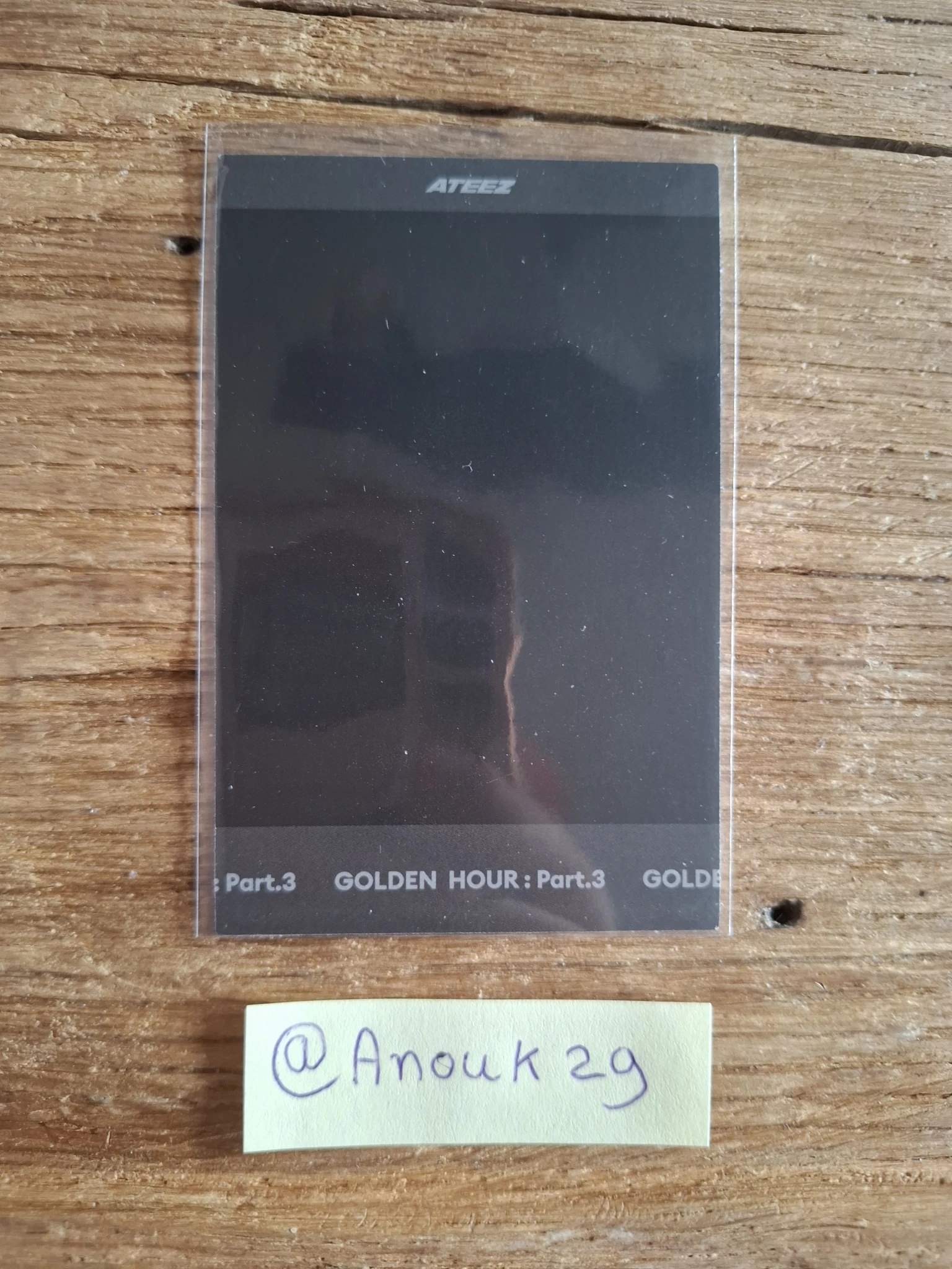 ATEEZ Wooyoung ATEEZ - Wooyoung - Golden Hour : Part.3 Album poca album polaroid  listing photo 2