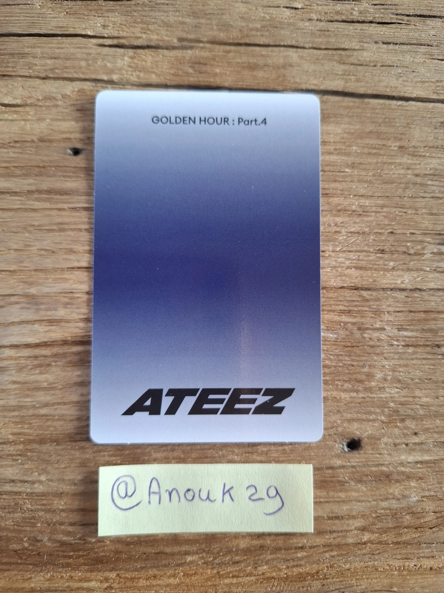 ATEEZ Yunho ATEEZ - Yunho - Golden Hour : Part.4 Album album photocard poca album listing photo 2
