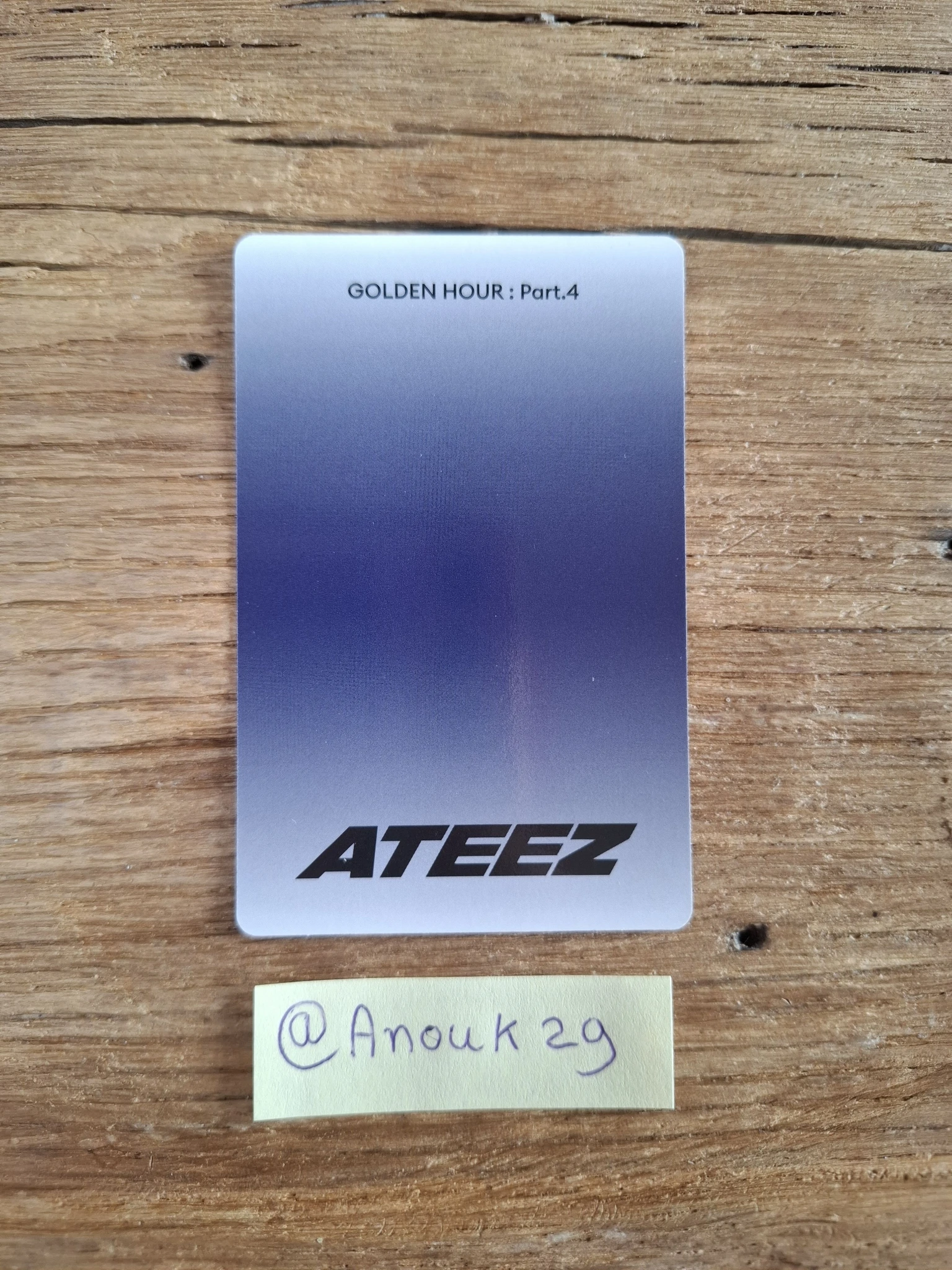 ATEEZ Mingi ATEEZ - Mingi - Golden Hour : Part.4 Album album photocard poca album listing photo 2