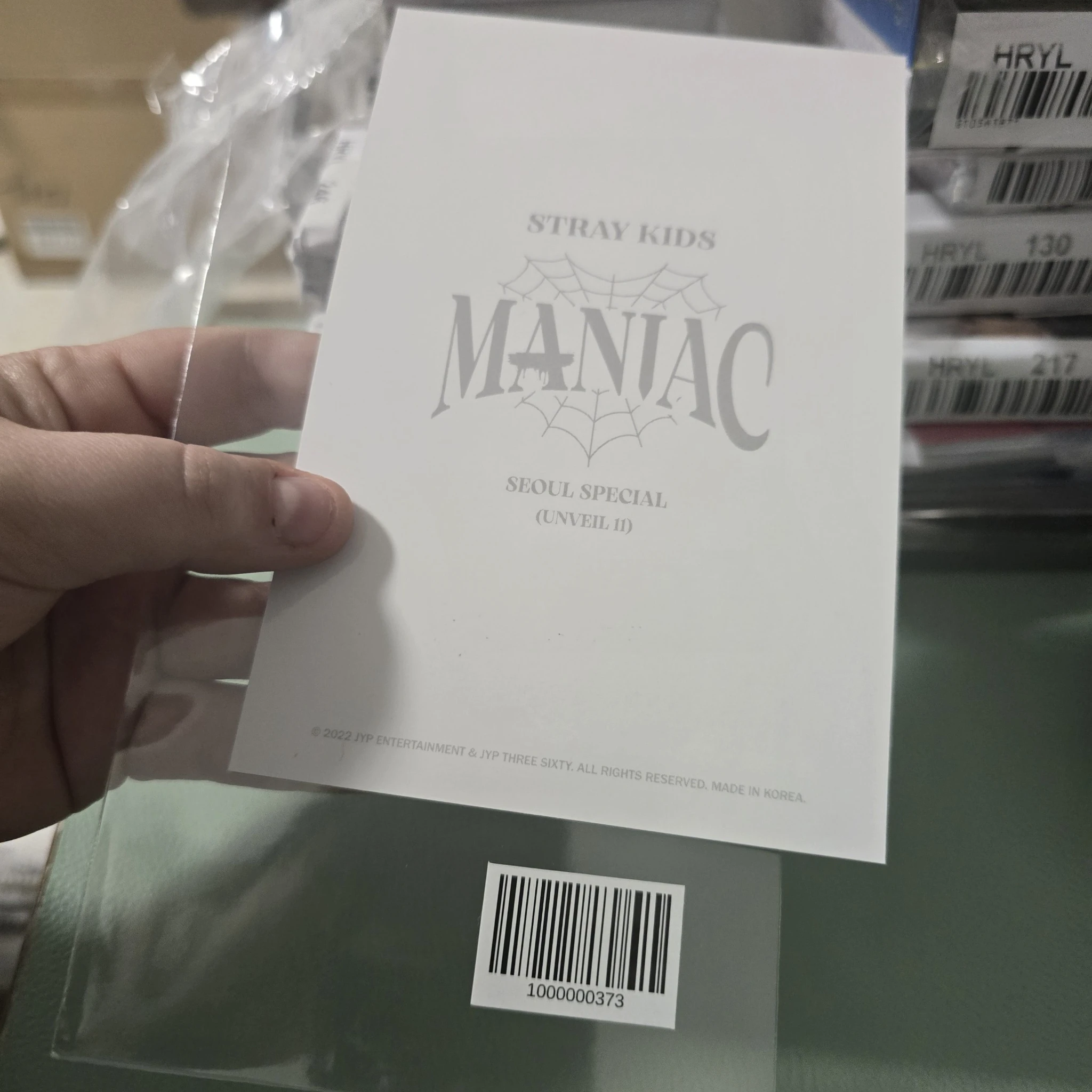 Stray Kids Bang Chan Stray Kids - Bang Chan - Maniac World Tour Event photo print unveil 11 postcard seoul purchase benefit listing photo 2