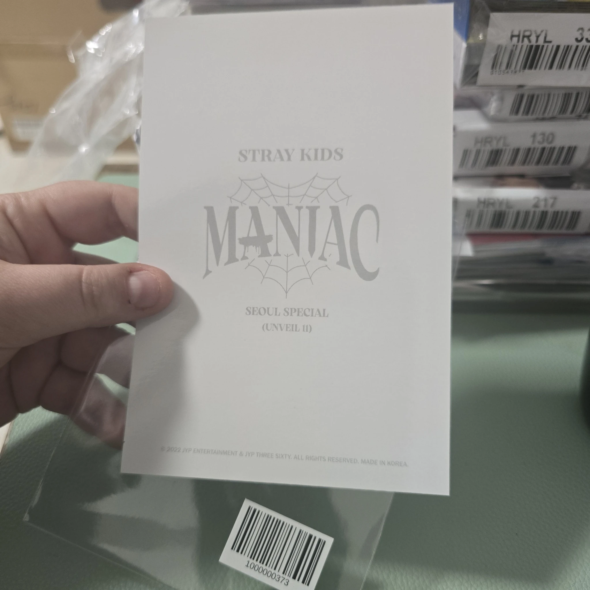 Stray Kids Lee Know Stray Kids - Lee Know - Maniac World Tour Event postcard seoul unveil 11 listing photo 2