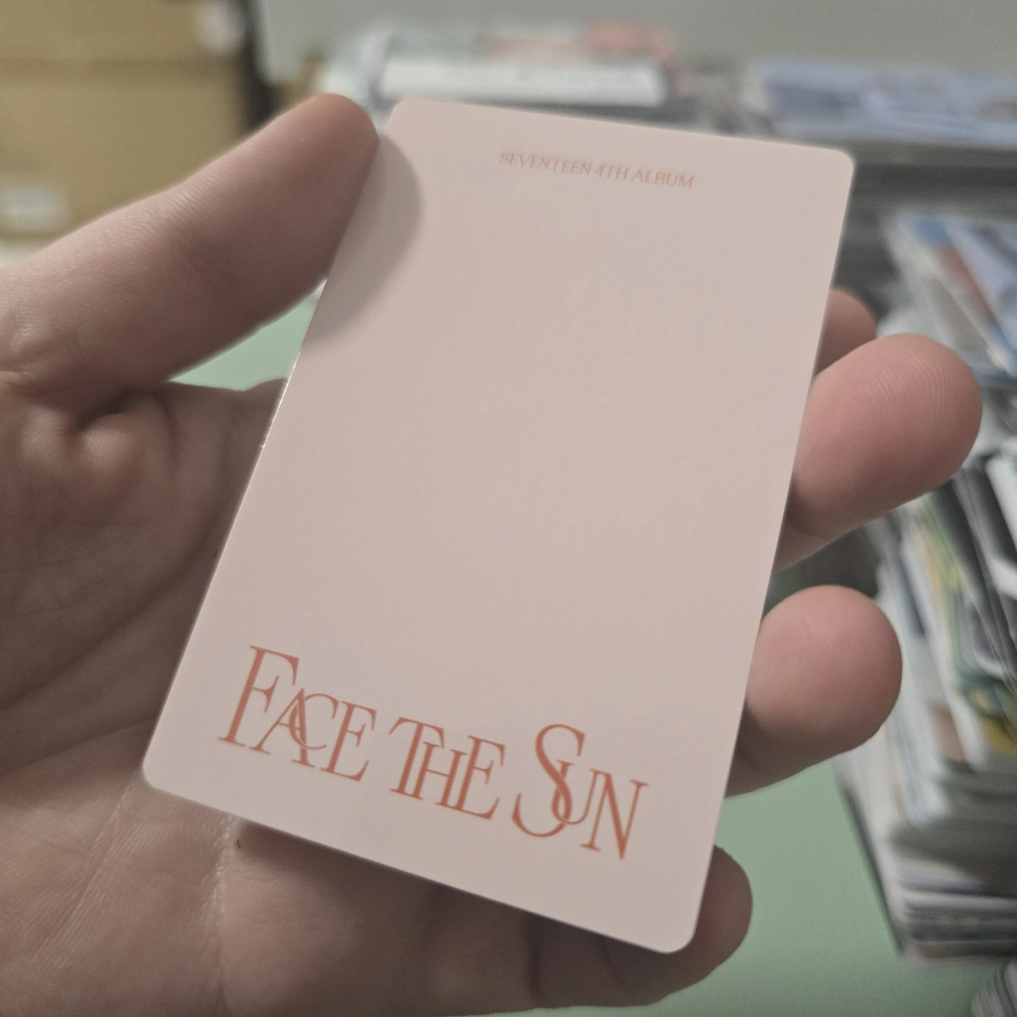 SEVENTEEN Hoshi SEVENTEEN - Hoshi - Face the Sun Album photocard set carat version listing photo 2