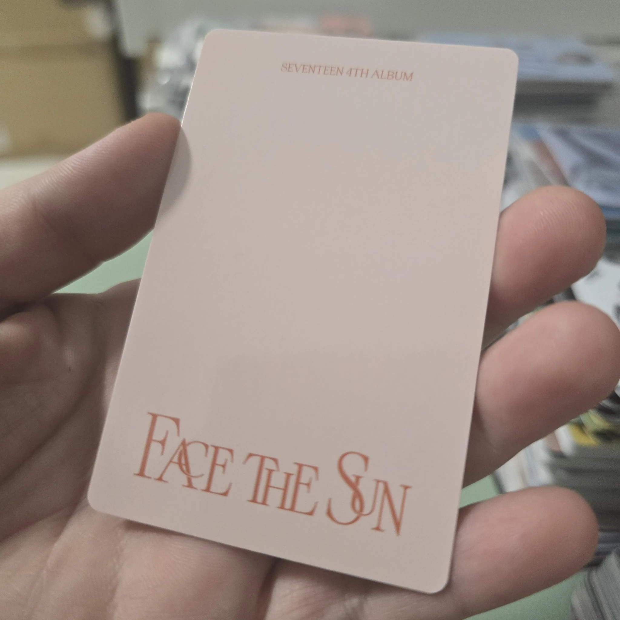 SEVENTEEN Hoshi SEVENTEEN - Hoshi - Face the Sun Album photocard set carat version listing photo 2