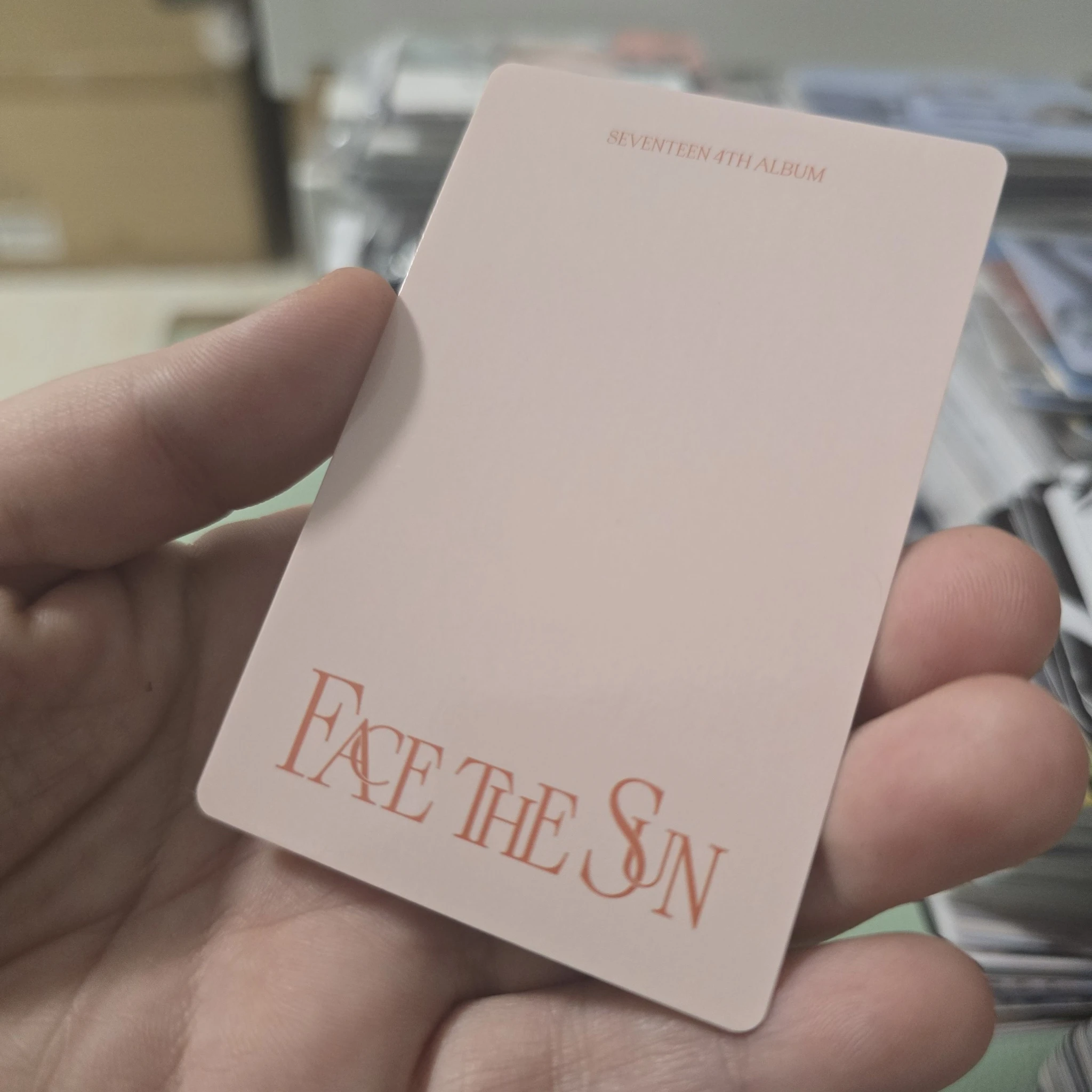 SEVENTEEN Hoshi SEVENTEEN - Hoshi - Face the Sun Album photocard set carat version listing photo 2