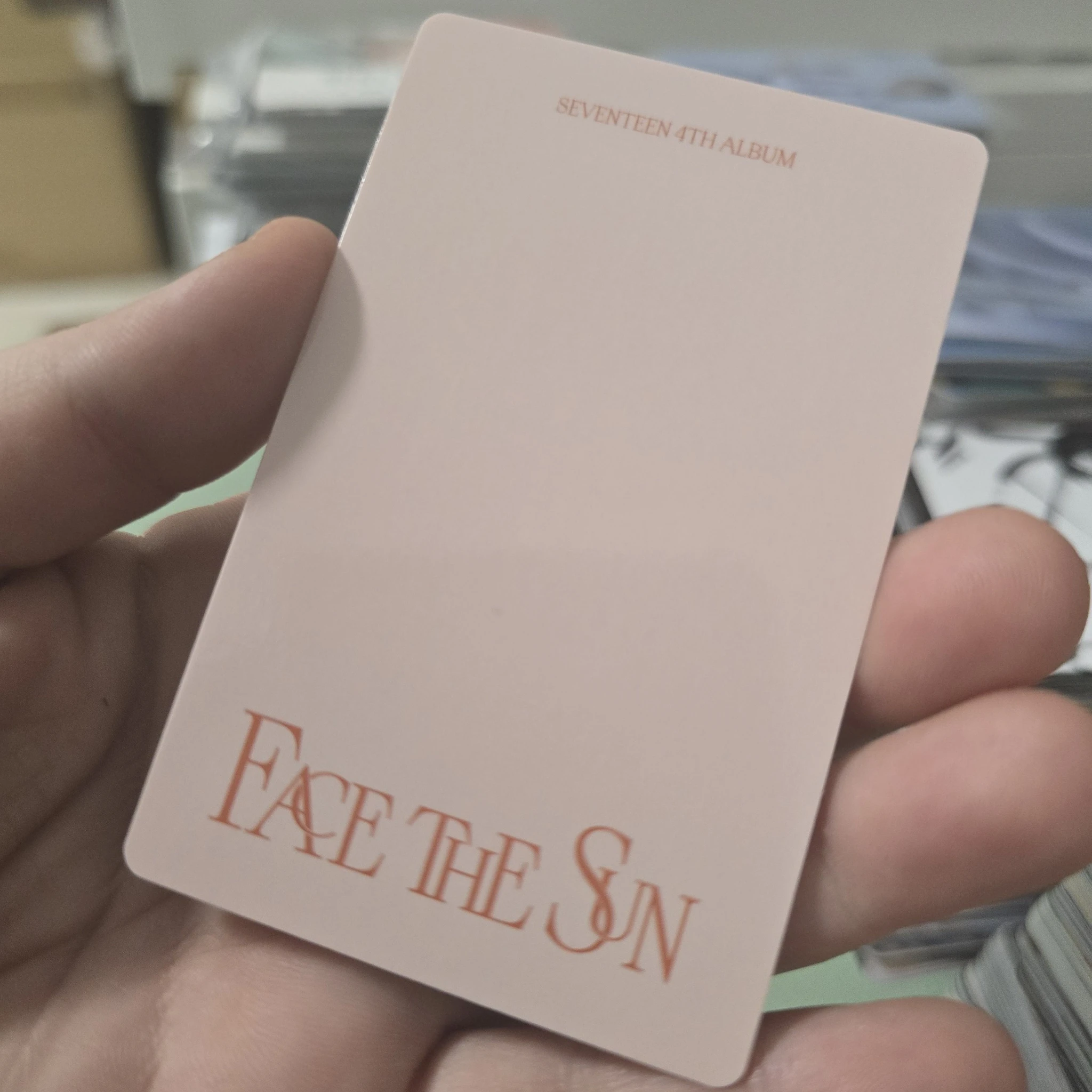 SEVENTEEN Hoshi SEVENTEEN - Hoshi - Face the Sun Album photocard set carat version listing photo 2