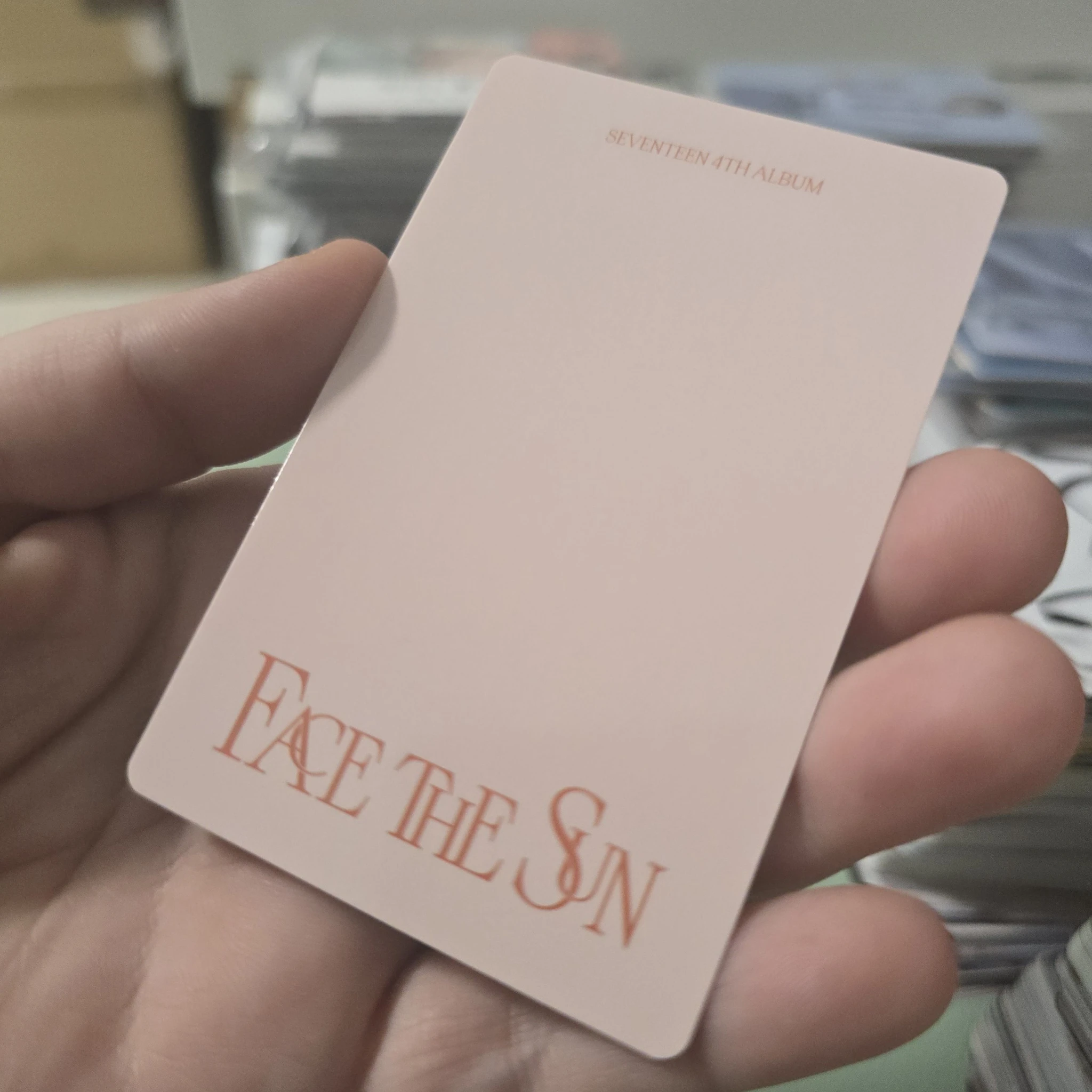 SEVENTEEN Hoshi SEVENTEEN - Hoshi - Face the Sun Album photocard set carat version listing photo 2