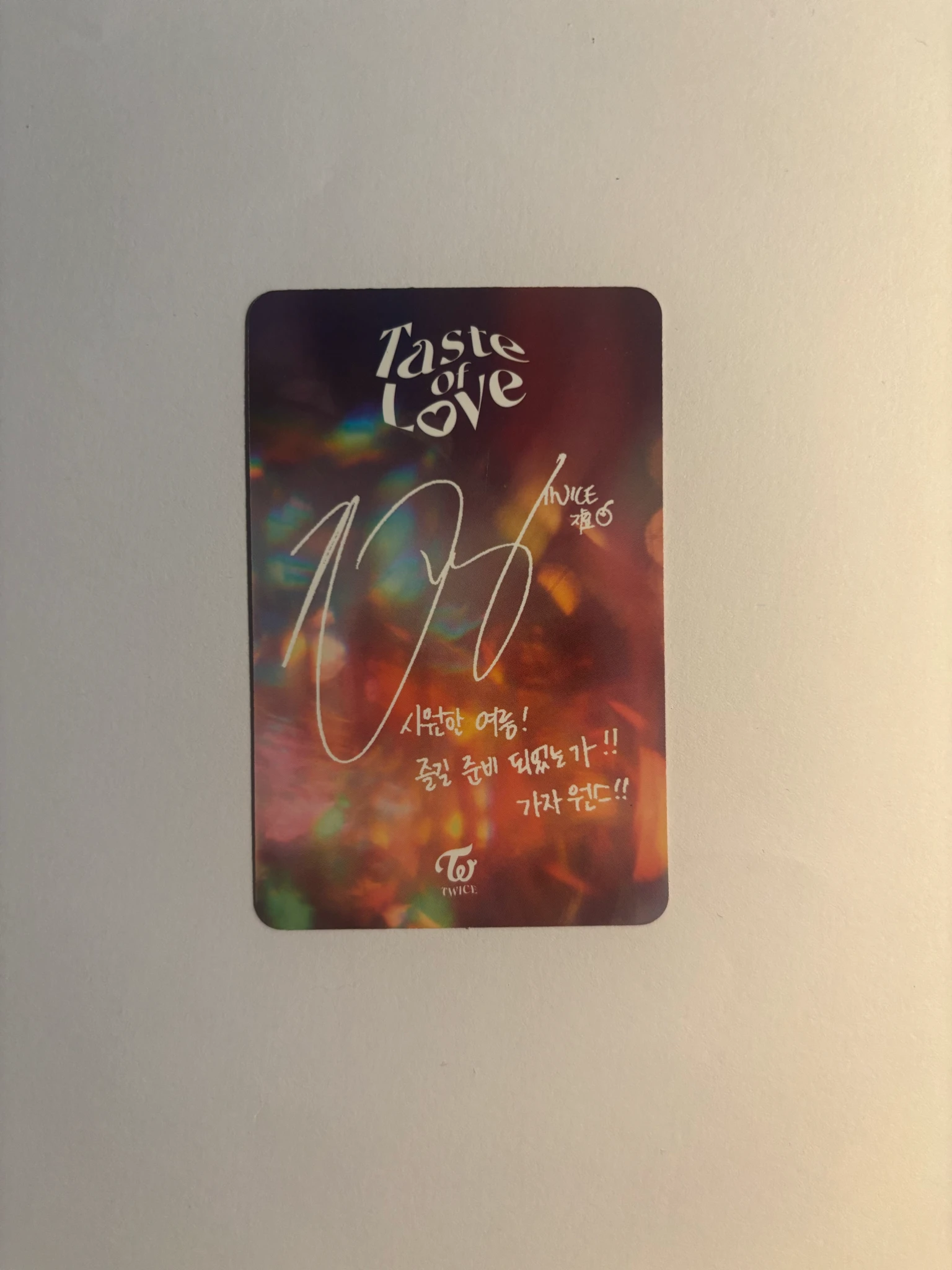 TWICE Jihyo TWICE - Jihyo - Taste of Love Album album photocard listing photo 2