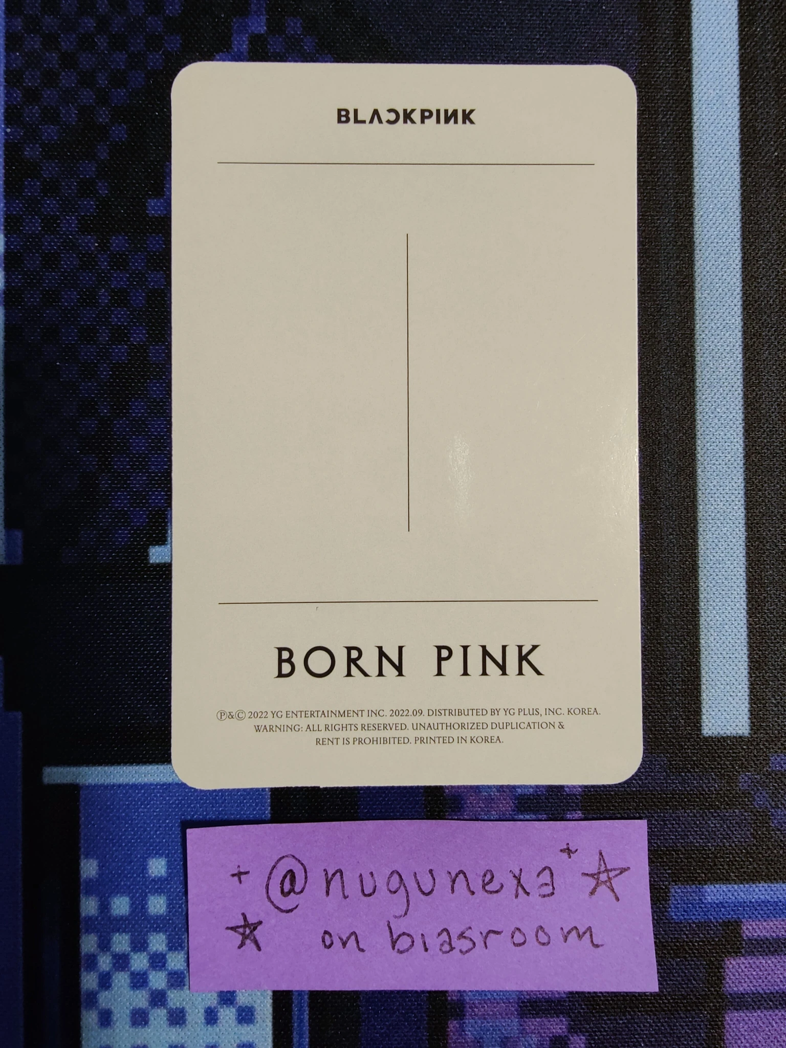 BLACKPINK Jennie BLACKPINK-Jennie-Album-BORN PINK listing photo 2
