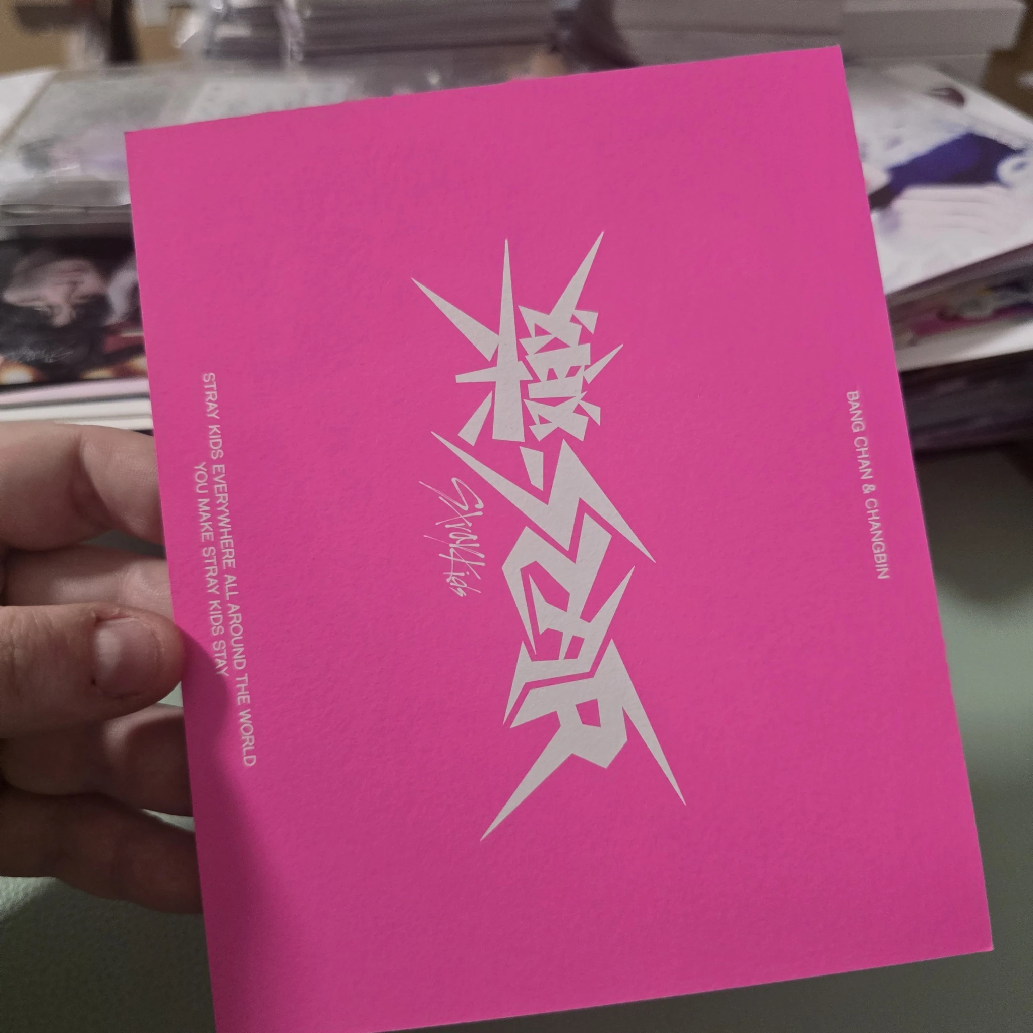 Stray Kids Stray Kids - Bang Chan & Changbin - Rock-Star Album postcard postcard set album inclusion listing photo 2