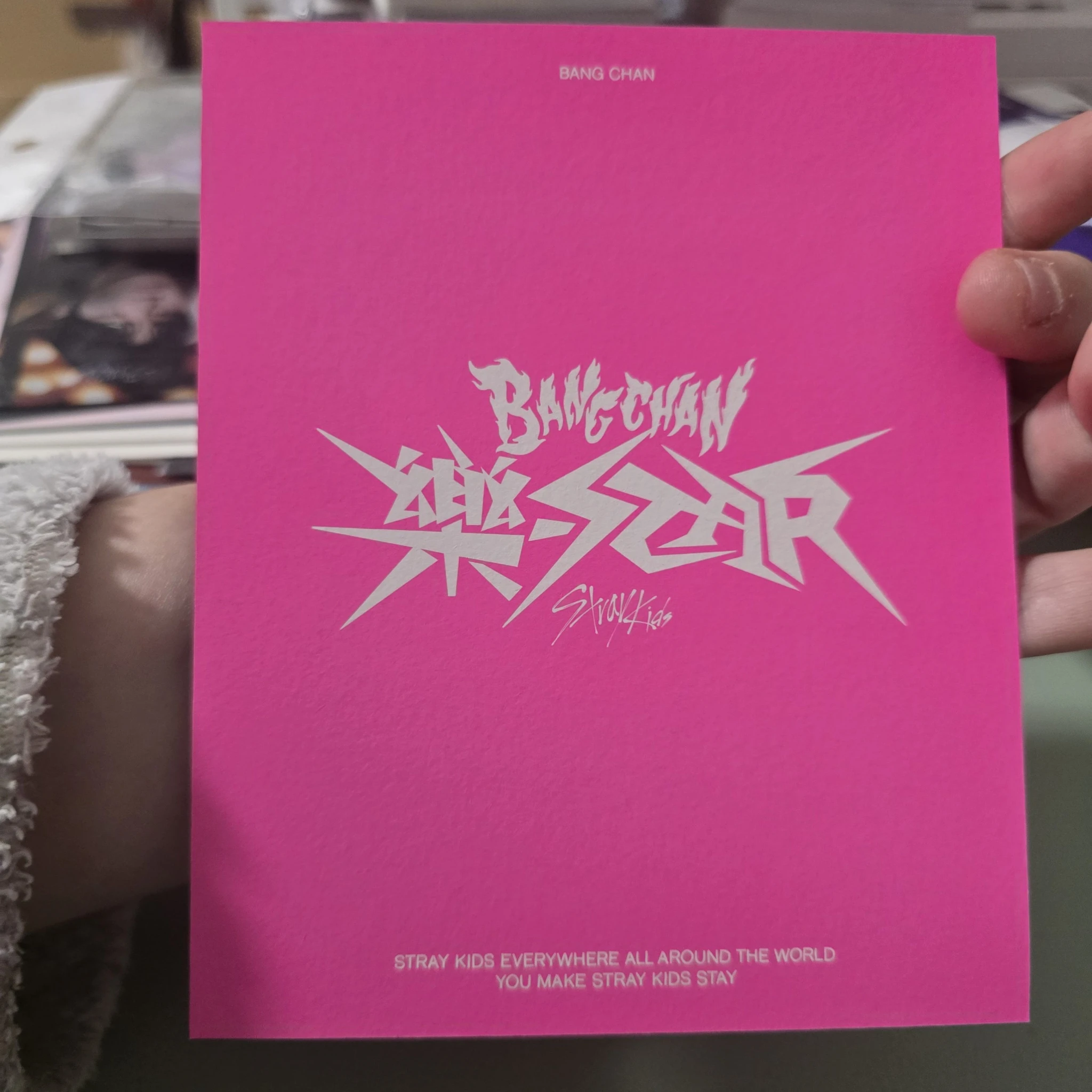 Stray Kids Bang Chan Stray Kids - Bang Chan - Rock-Star Album album inclusion postcard version postcard set listing photo 2