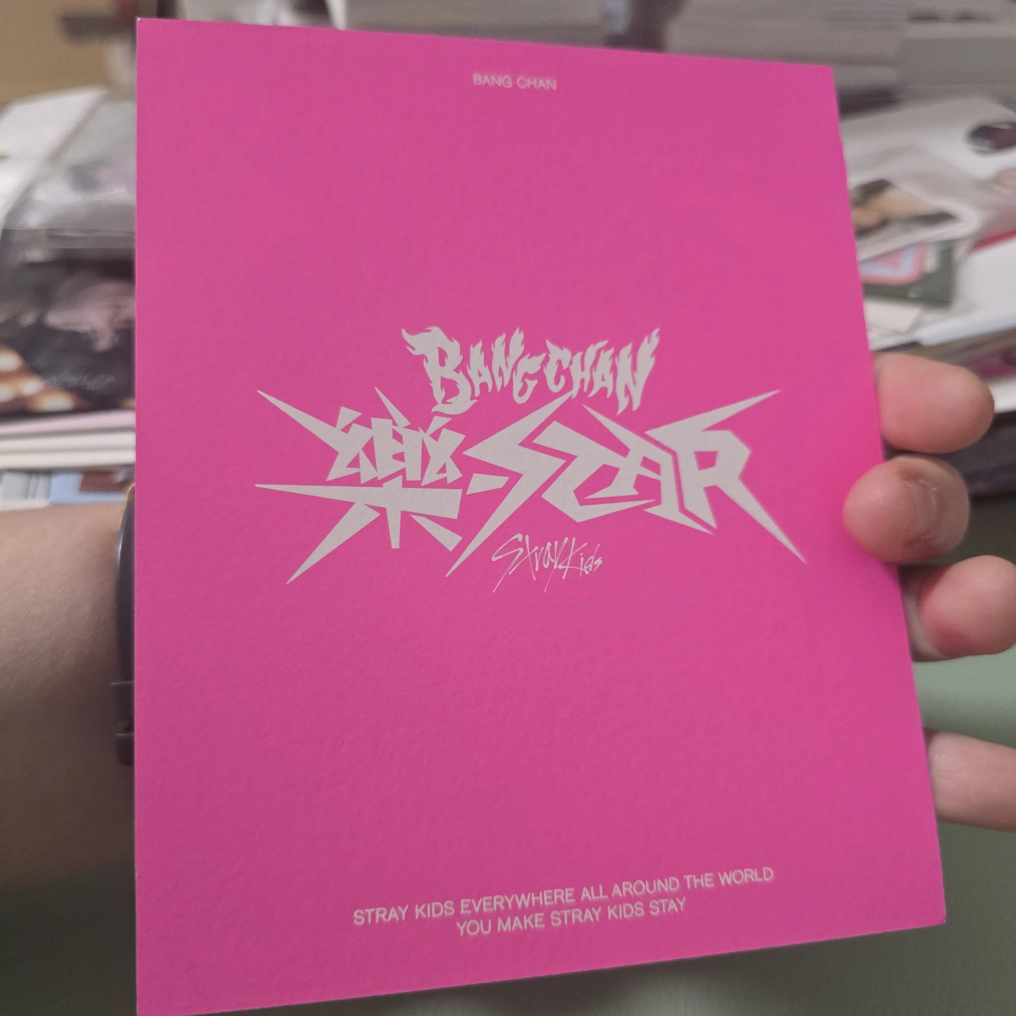 Stray Kids Bang Chan Stray Kids - Bang Chan - Rock-Star Album album inclusion postcard version postcard set listing photo 2