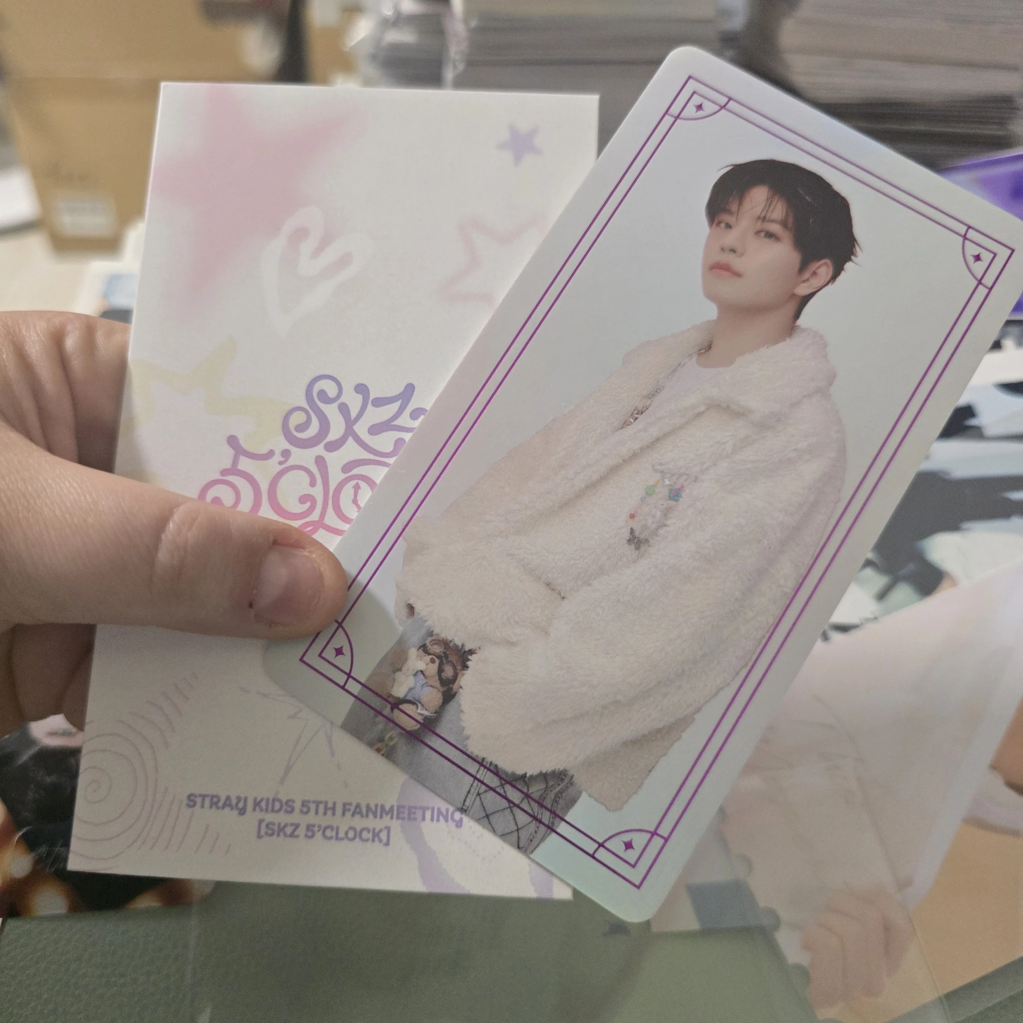 Stray Kids Seungmin Stray Kids - Seungmin - 5th Fanmeeting - SKZ 5'Clock Event trading card listing photo 2