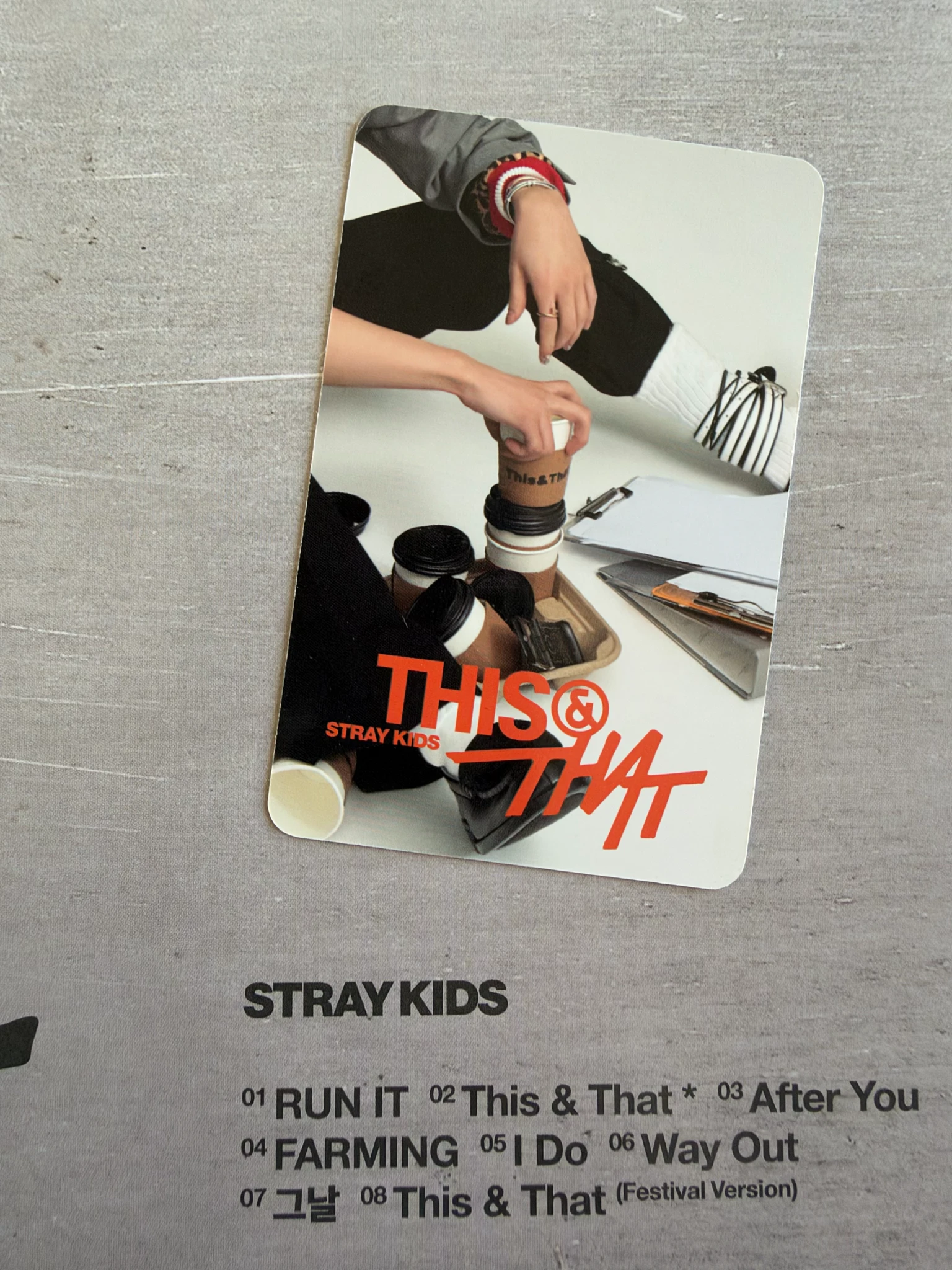 Stray Kids Hyunjin Stray Kids - Hyunjin - THIS & THAT Album & version album photocard listing photo 2
