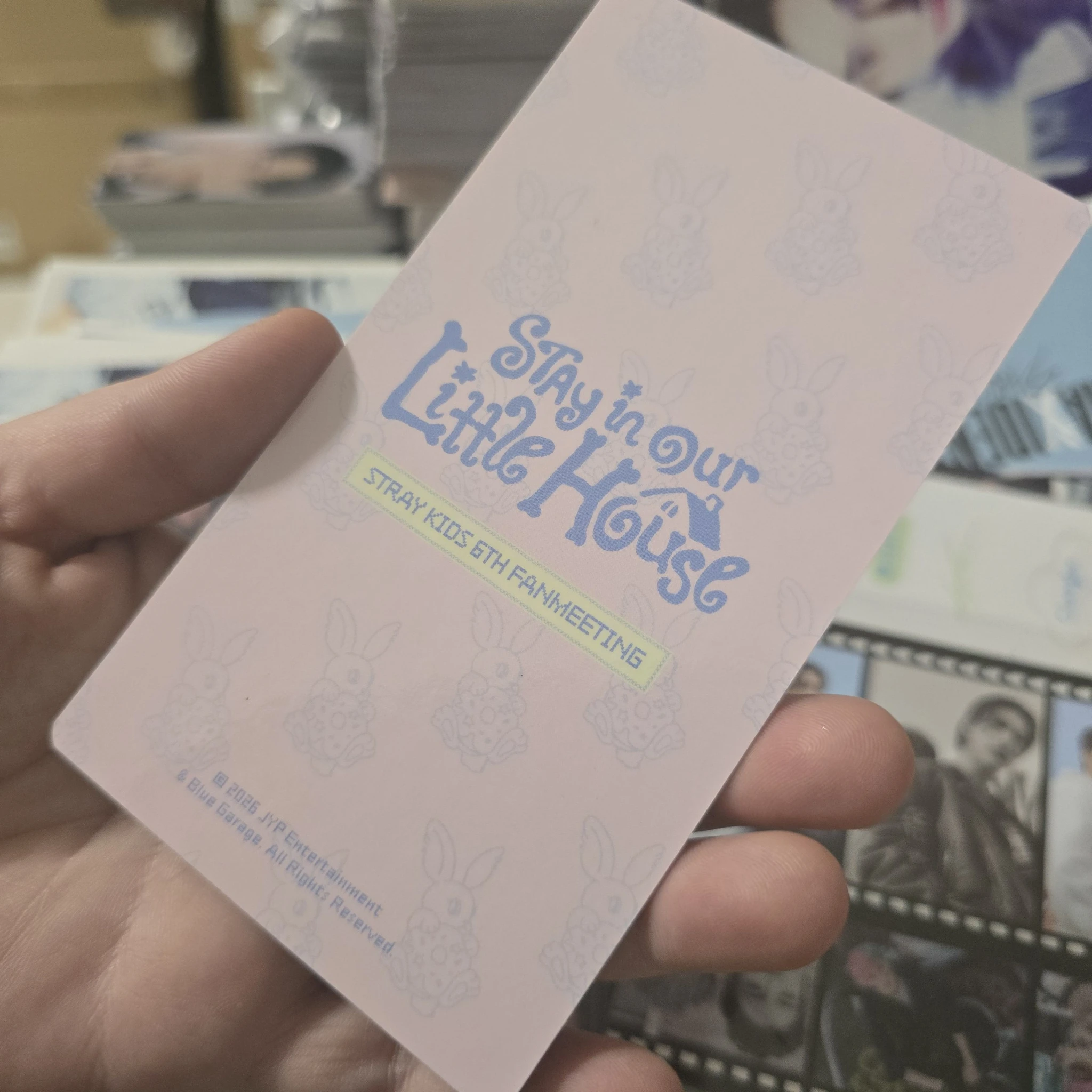 Stray Kids I.N Stray Kids - I.N - 6th Fanmeeting - STAY in Our Little House  Event trading card non-standard size merch listing photo 2