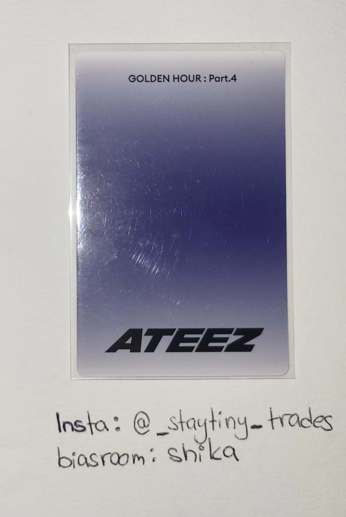 ATEEZ Mingi ATEEZ - Mingi - Golden Hour : Part.4 Album album photocard poca album listing photo 2