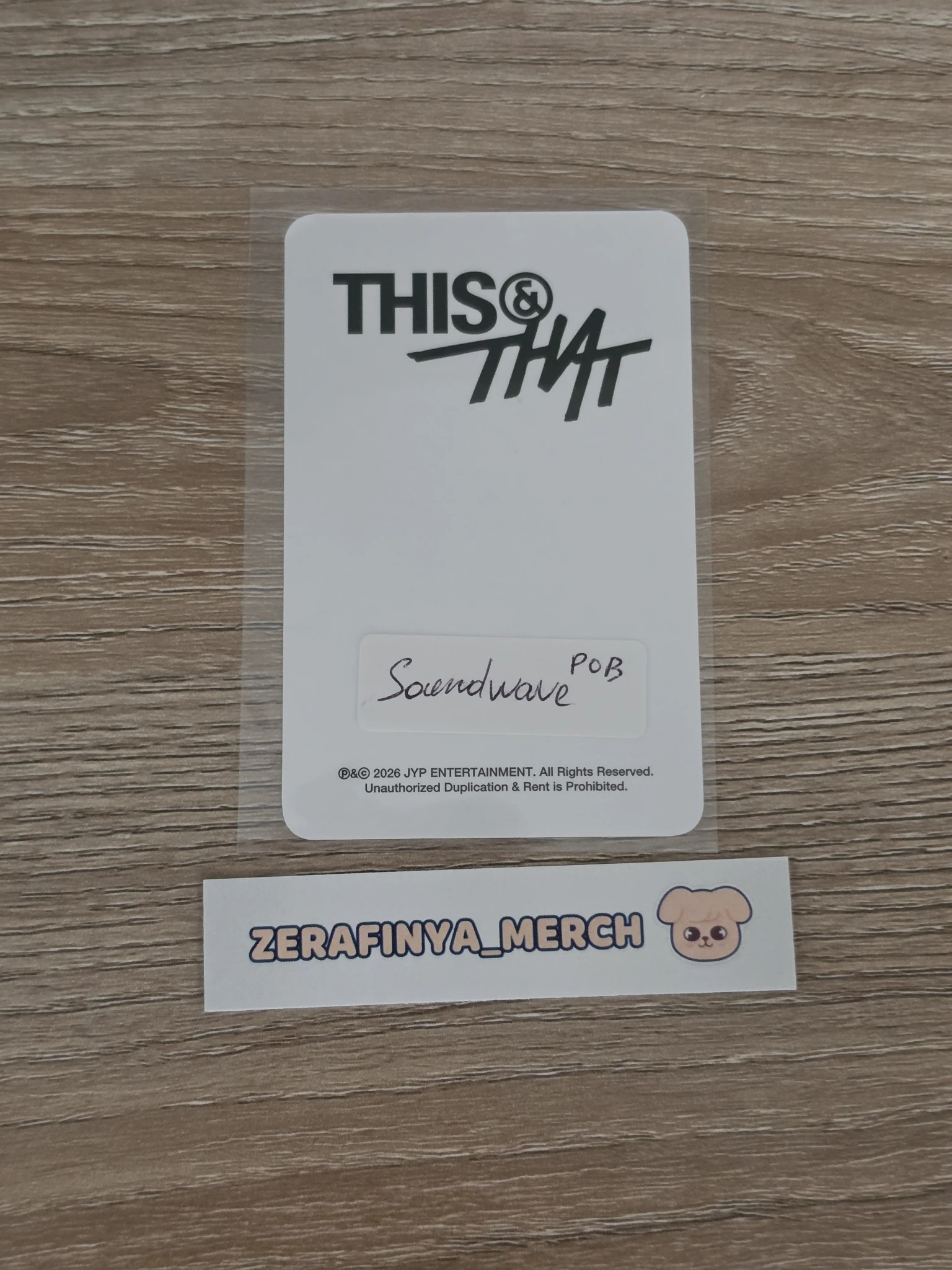 Stray Kids Felix Stray Kids - Felix - This & That Album soundwave pob (pre-order benefit) listing photo 2