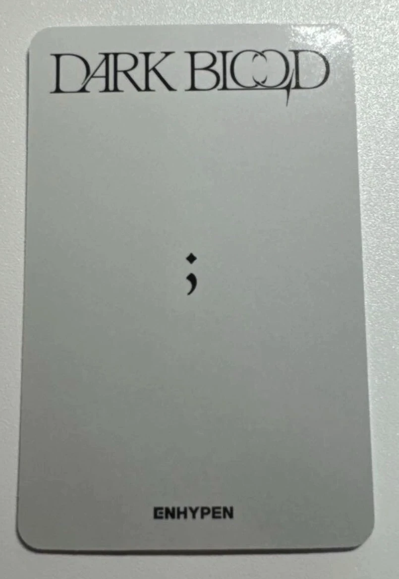 ENHYPEN Sunghoon ENHYPEN - Sunghoon - DARK BLOOD Album kpopmerch round 2 lucky draw listing photo 2