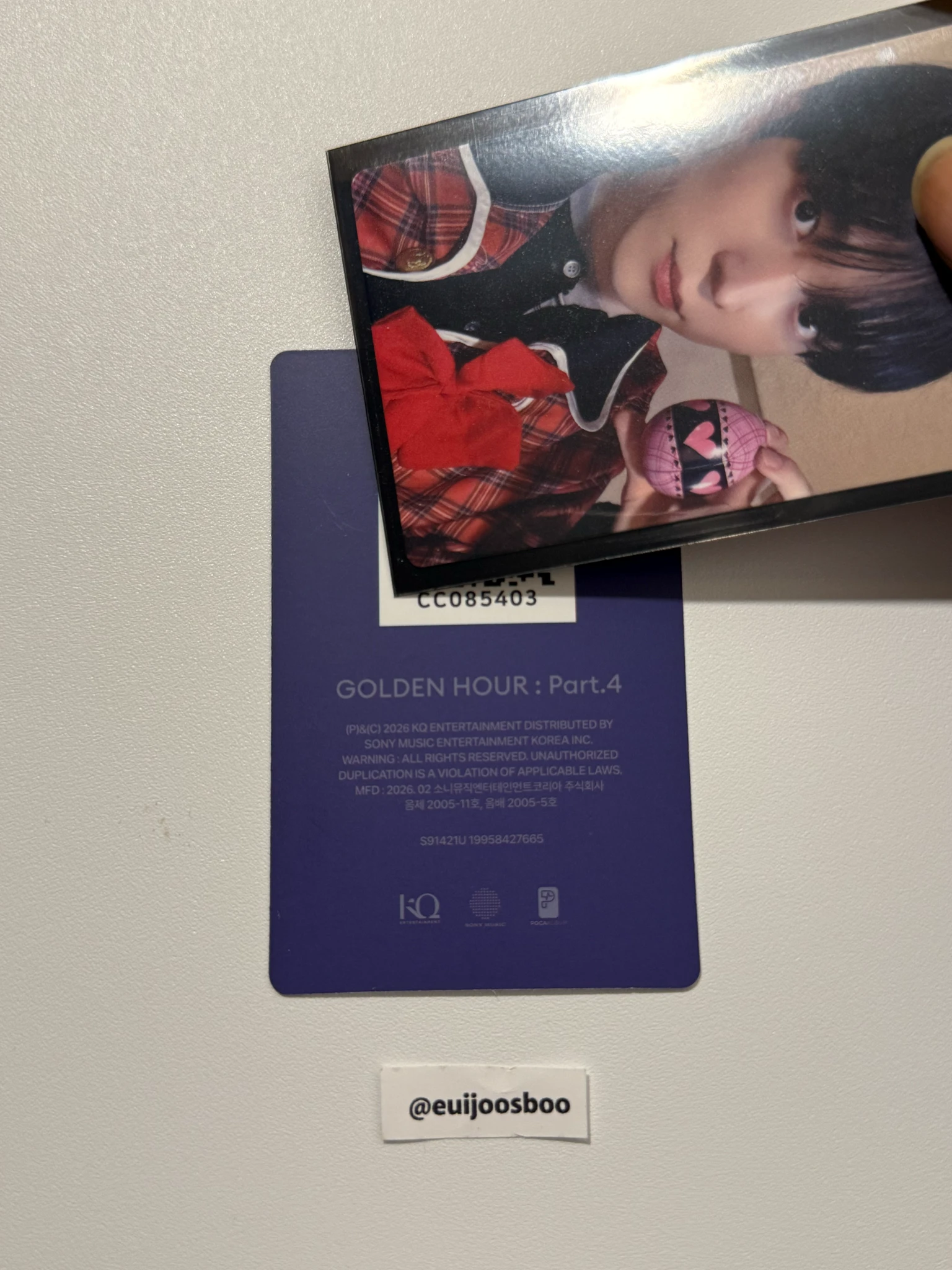 ATEEZ Yunho ATEEZ - Yunho - Golden Hour : Part.4 Album album photocard poca album qr card A version listing photo 2