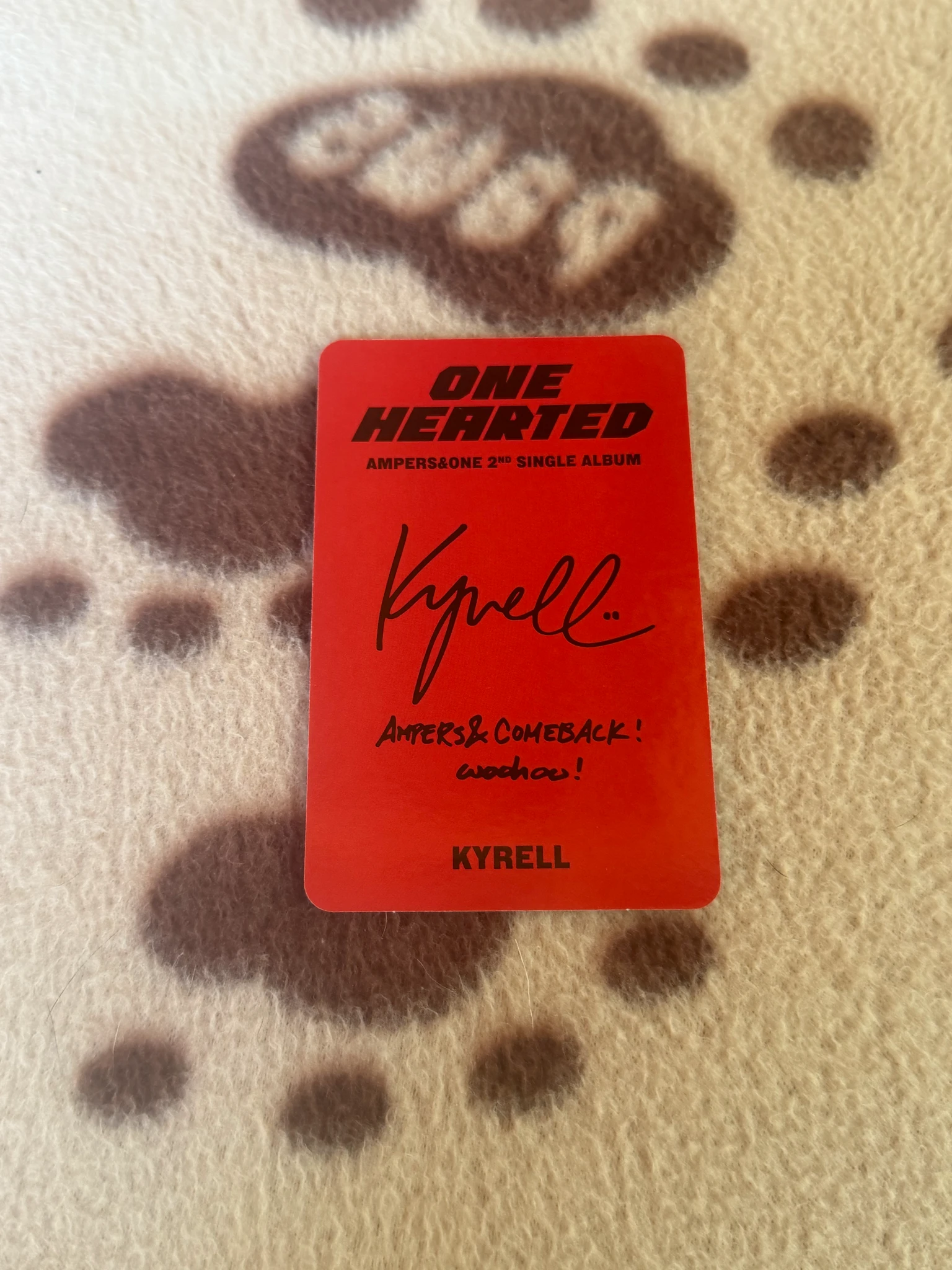 AMPERS&ONE Kyrell AMPERS&ONE - Kyrell - ONE HEARTED Album listing photo 2