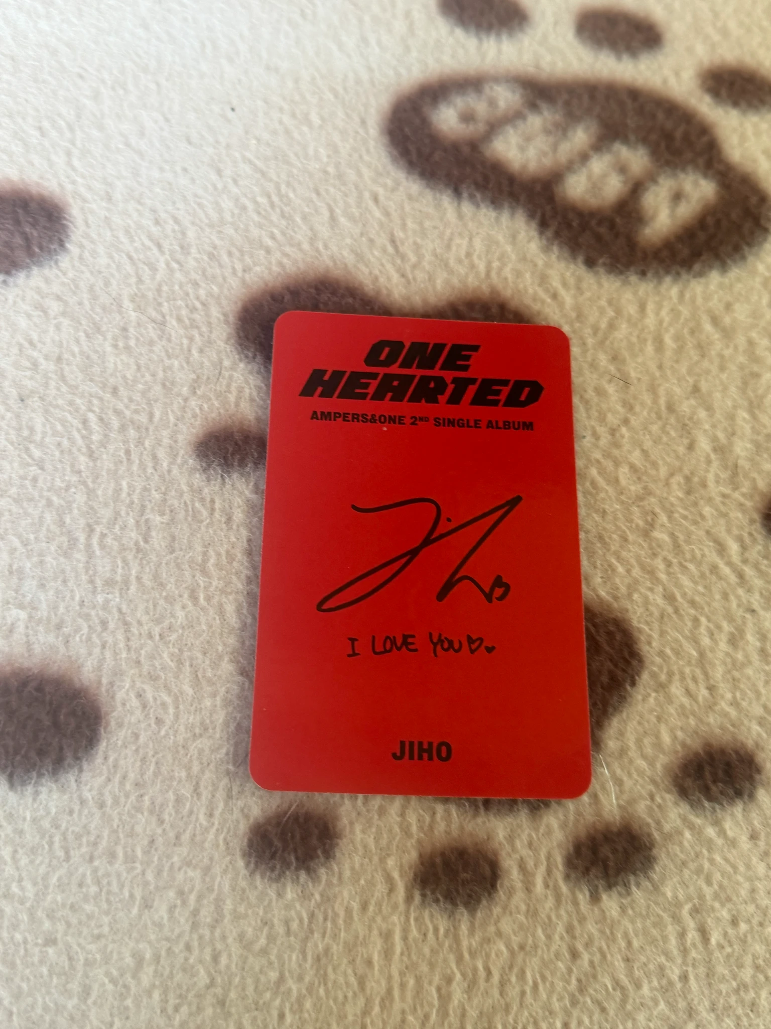 AMPERS&ONE Jiho AMPERS&ONE - Jiho - ONE HEARTED Album listing photo 2