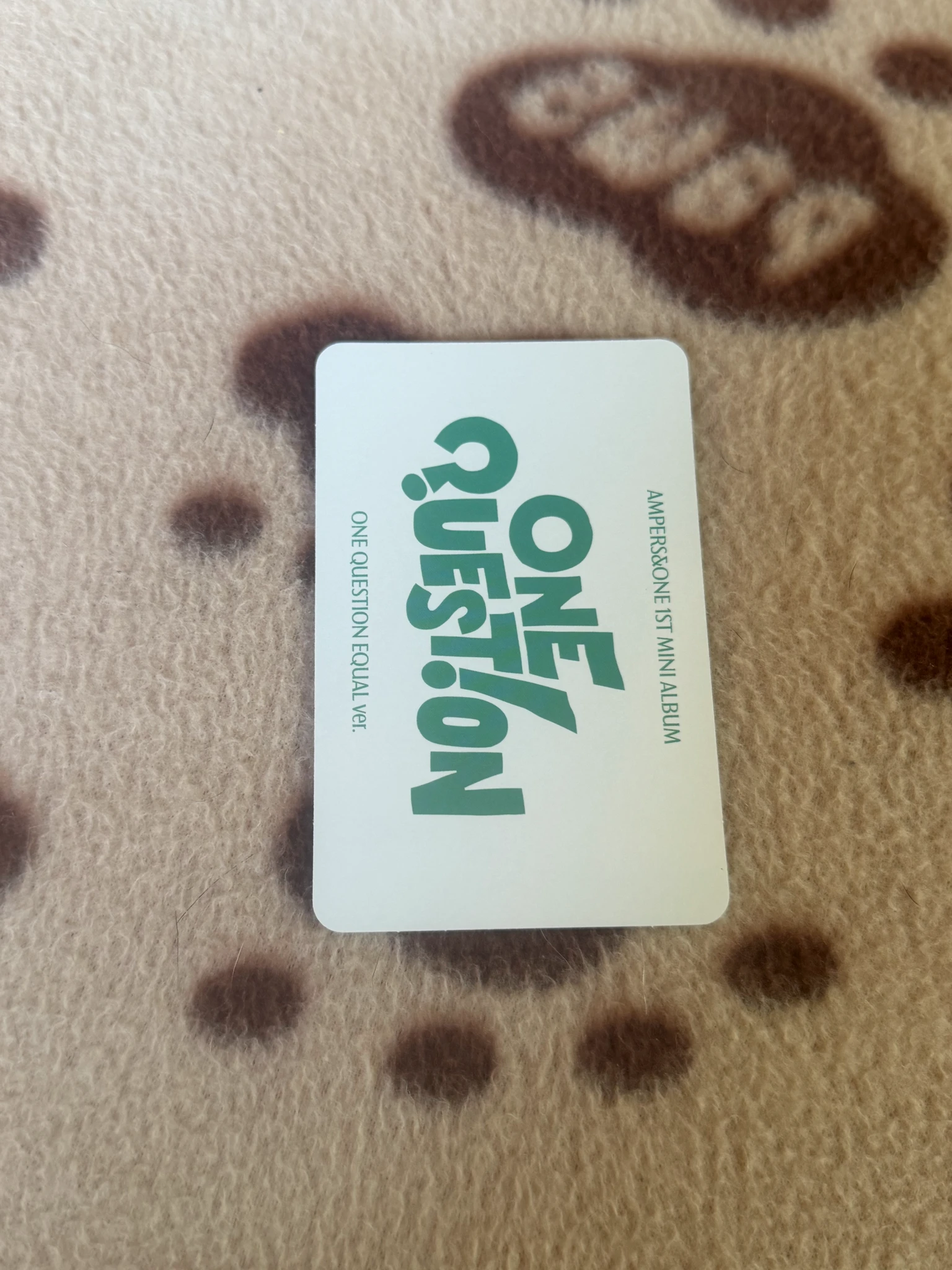 AMPERS&ONE AMPERS&ONE - Jiho & Kamden & Seungmo - ONE QUESTION Album album photocard unit photocard equal version listing photo 2