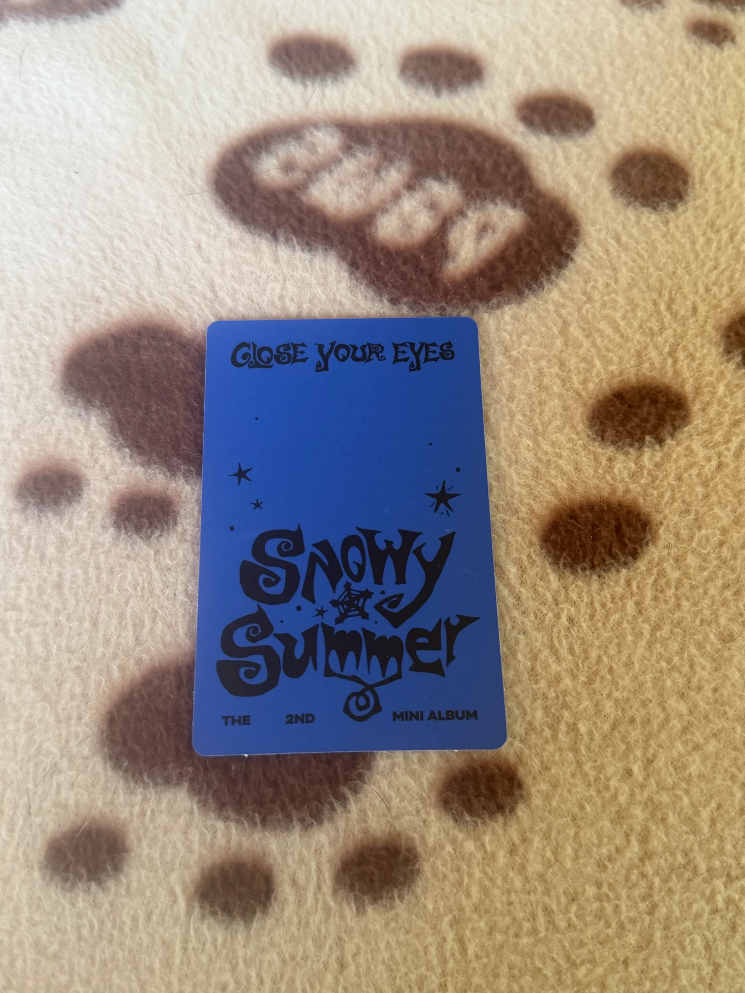CLOSE YOUR EYES Song Seungho CLOSE YOUR EYES - Song Seungho - Snowy Summer Album album photocard ghost board version listing photo 2