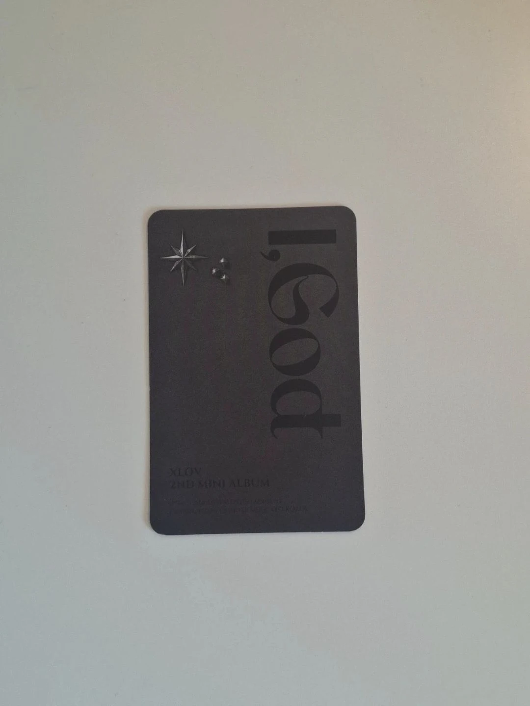 XLOV Wumuti XLOV - Wumuti - I, God Album album photocard D version listing photo 2