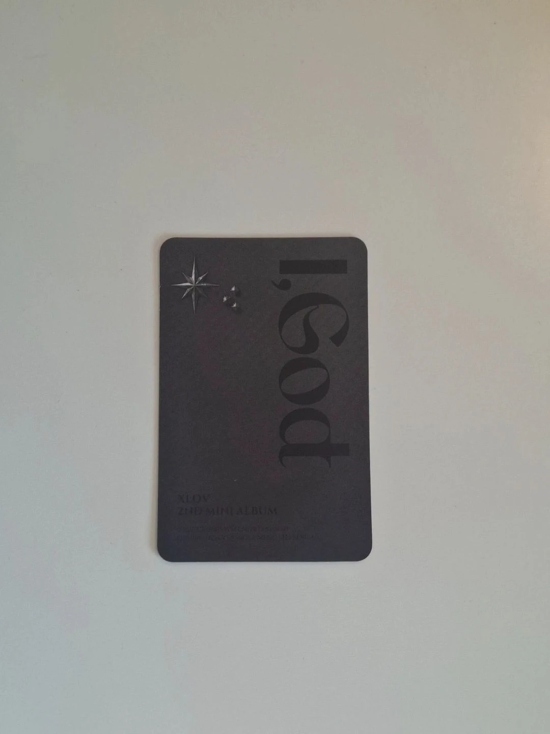 XLOV Wumuti XLOV - Wumuti - I, God Album album photocard D version listing photo 2