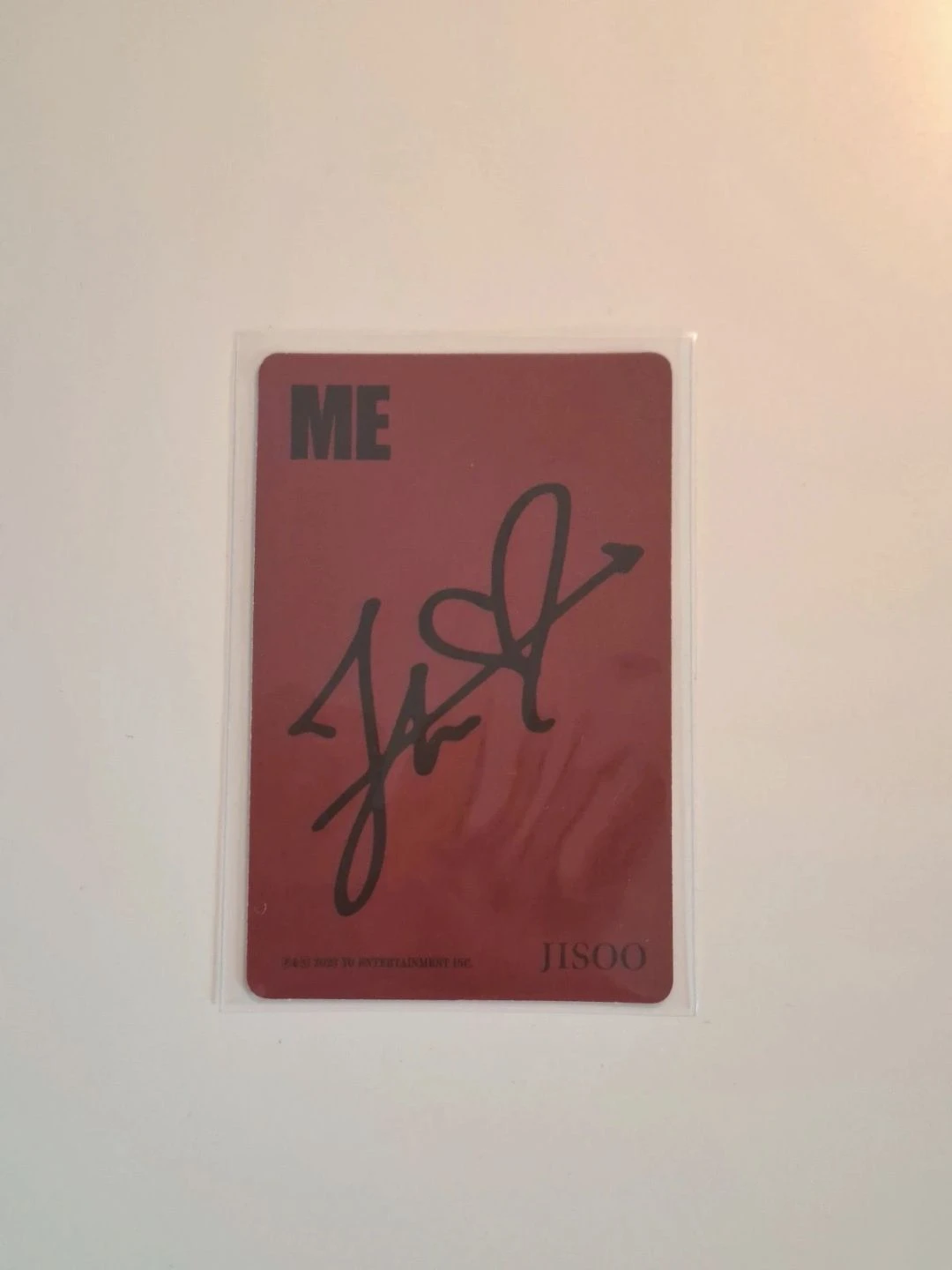 BLACKPINK Jisoo BLACKPINK - Jisoo - ME (Jisoo solo) Album red version first press only listing photo 2