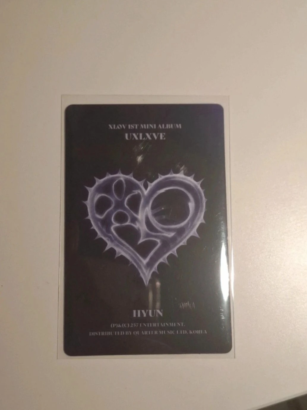 XLOV Hyun XLOV - Hyun - Uxlxve Album album photocard O version listing photo 2