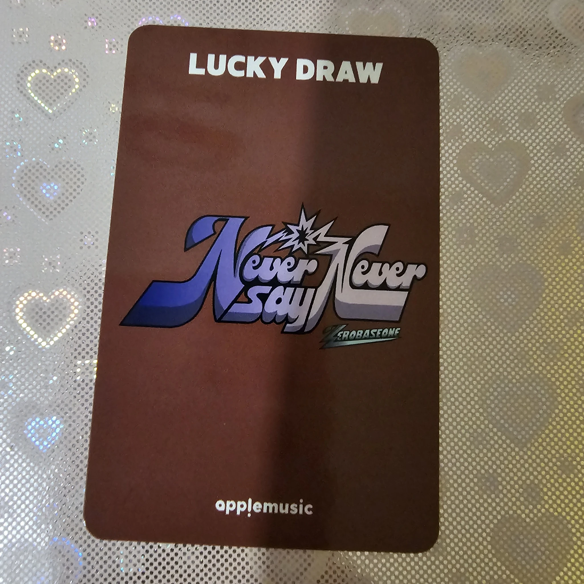 ZEROBASEONE Hao ZEROBASEONE - Hao - NEVER SAY NEVER Album round 1 lucky draw apple music photobook version listing photo 2