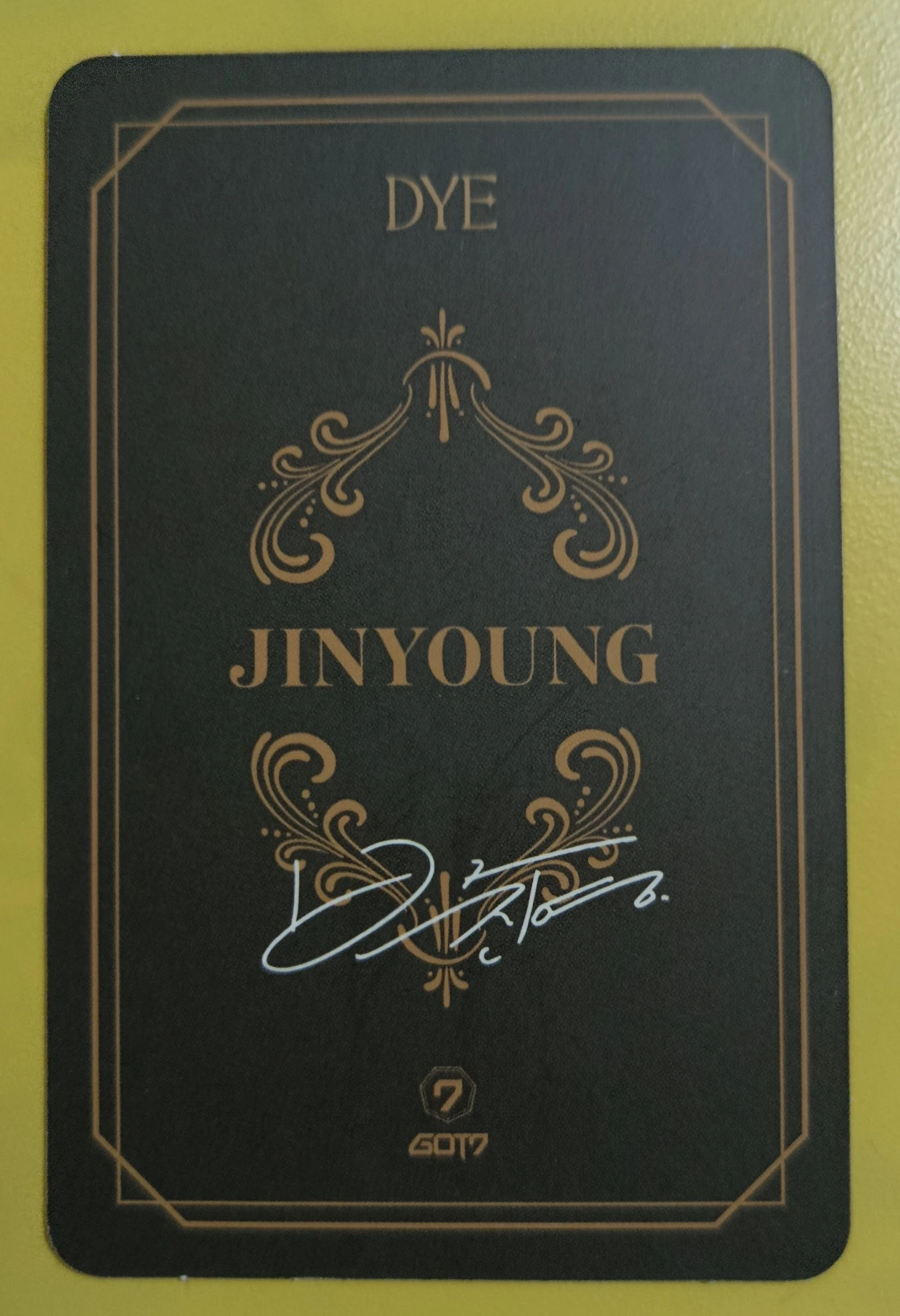 GOT7 Jinyoung GOT7 - Jinyoung - DYE Album album photocard listing photo 2