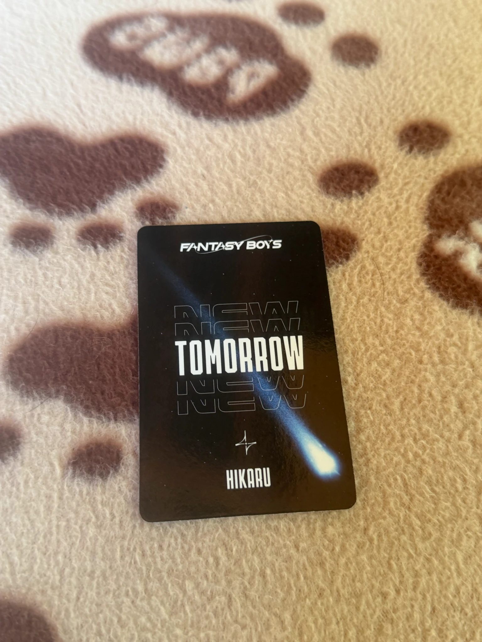 FANTASY BOYS  Hikaru  FANTASY BOYS  - Hikaru  - NEW TOMORROW  Album album photocard A version listing photo 2