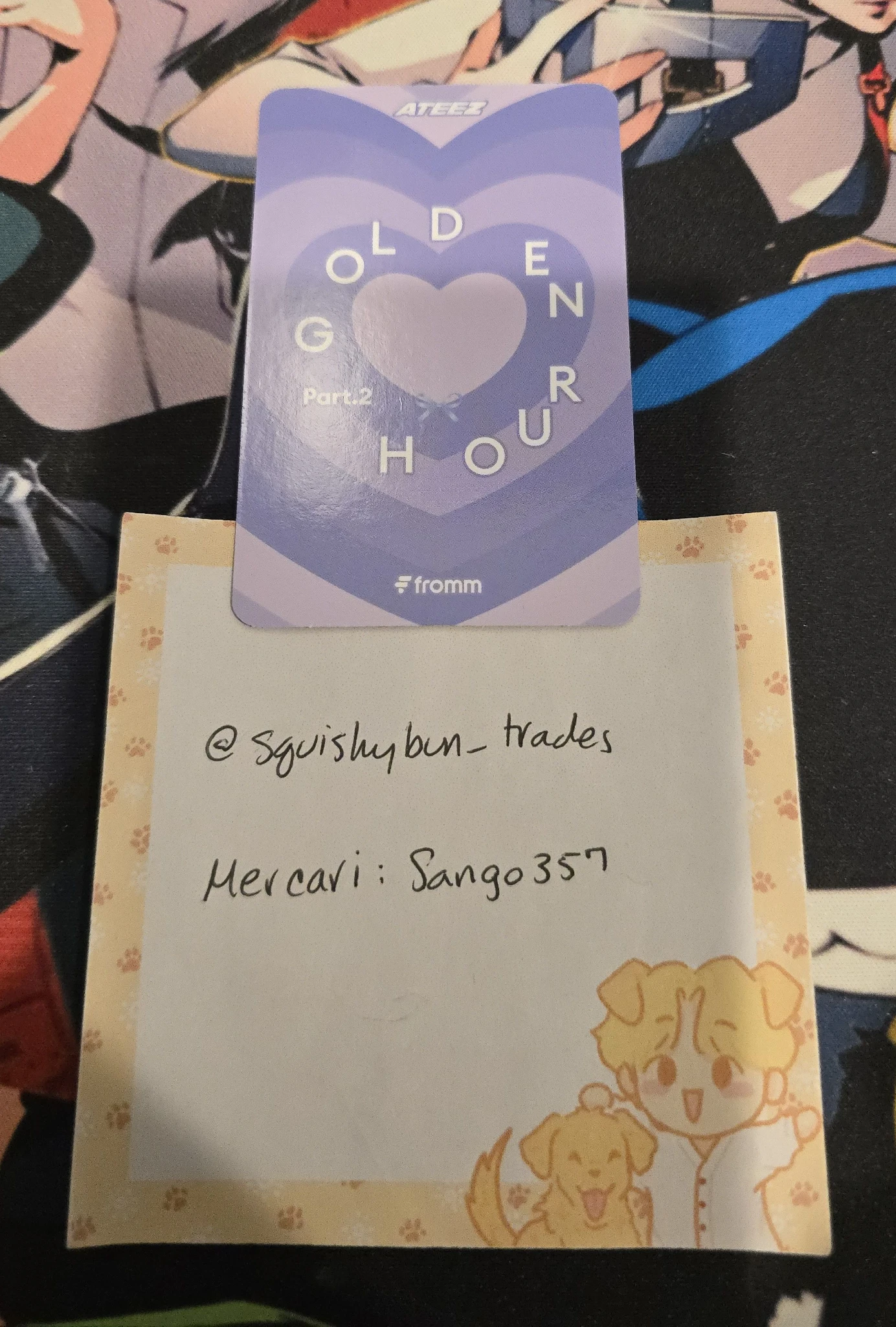 ATEEZ Wooyoung ATEEZ - Wooyoung - Golden Hour : Part.2 Album fromm store lucky draw listing photo 2