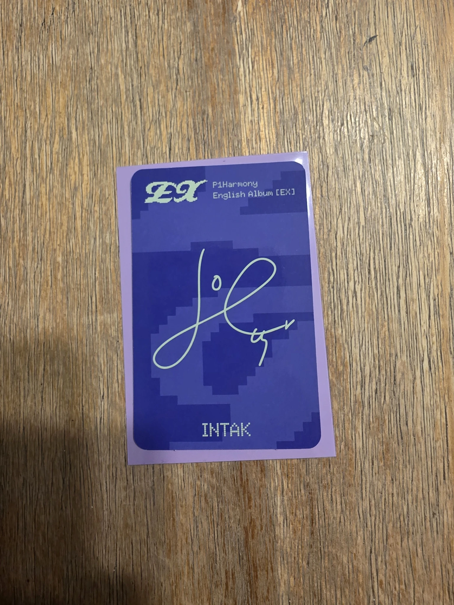 P1Harmony Intak P1Harmony - Intak - Ex Album album photocard game lovers club version listing photo 2