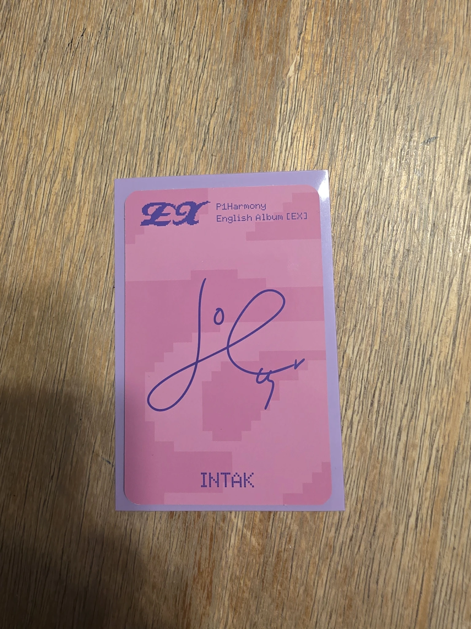 P1Harmony Intak P1Harmony - Intak - Ex Album album photocard in game ver. selfie version listing photo 2