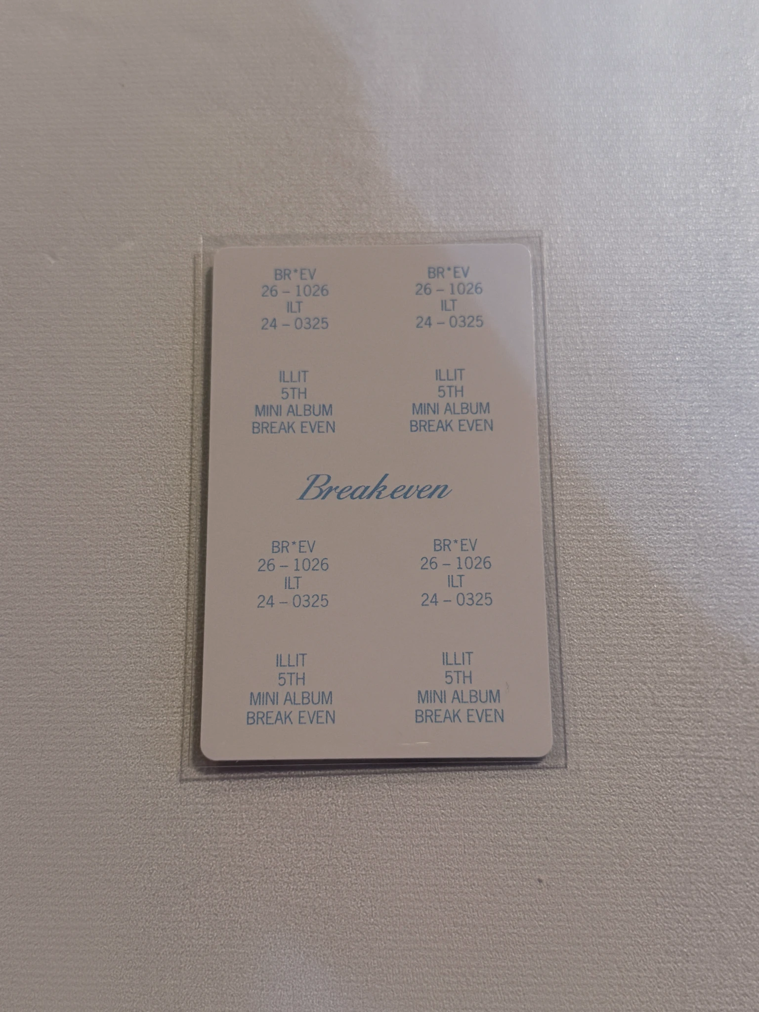 ILLIT Minju ILLIT - Minju - BREAK EVEN Album album photocard weverse album version listing photo 2