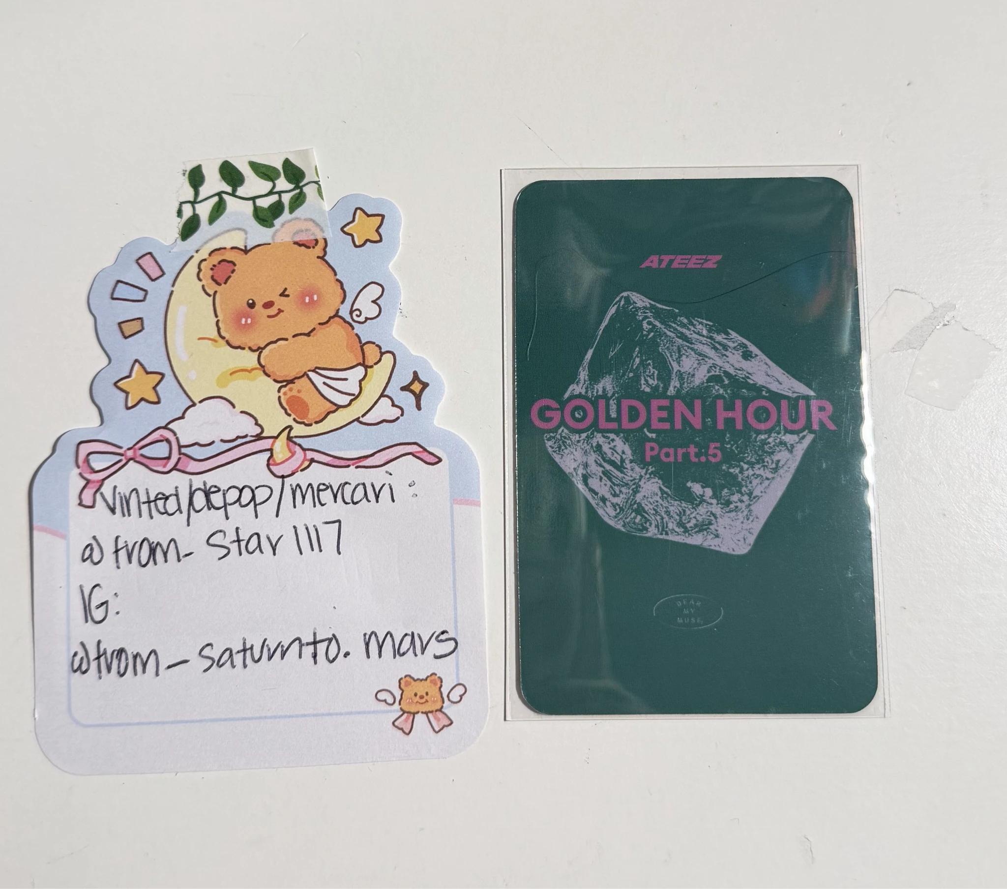 ATEEZ Seonghwa ATEEZ - Seonghwa - GOLDEN HOUR : Part.5 Album dear my muse (dmm) listing photo 2