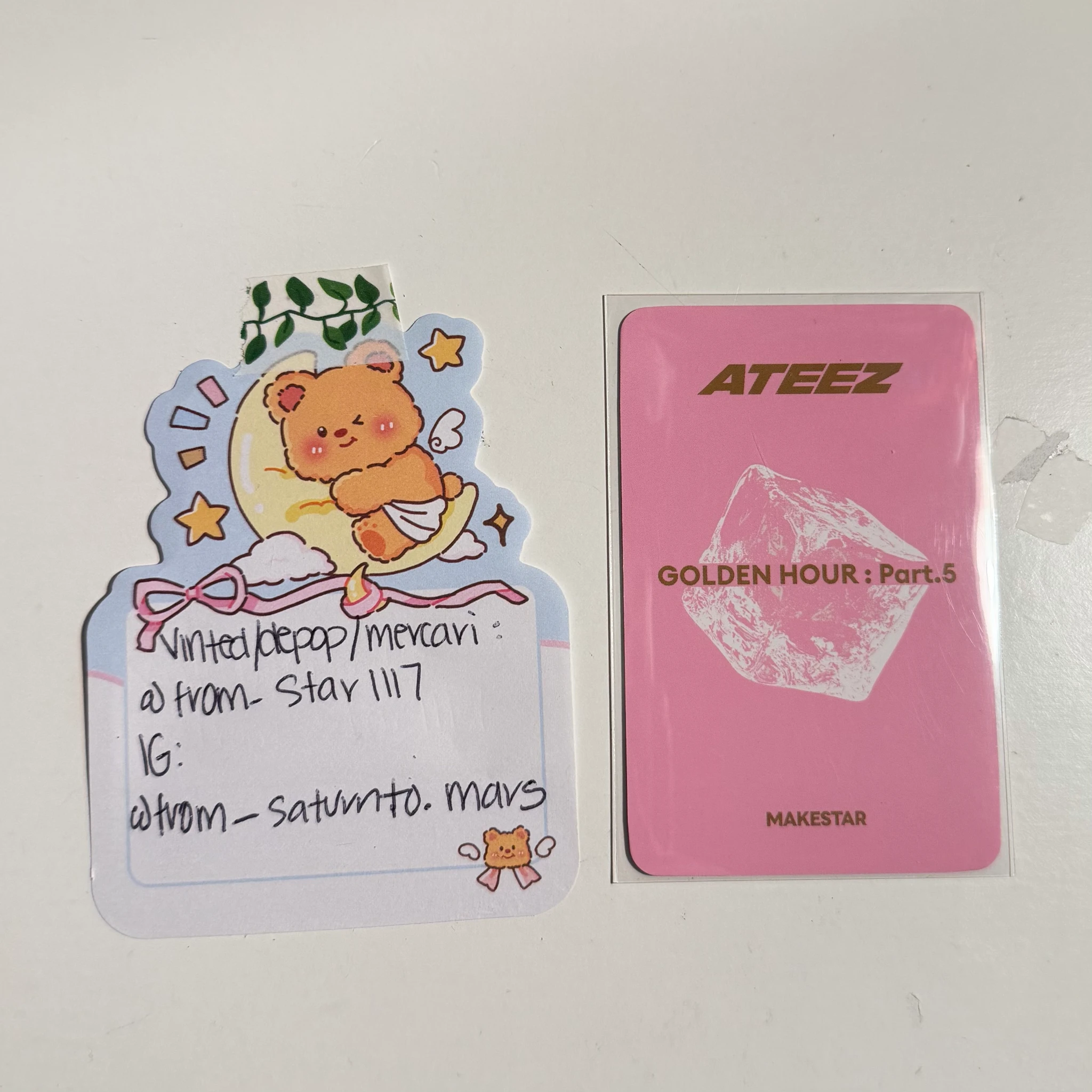 ATEEZ ATEEZ - Seonghwa & Yunho - GOLDEN HOUR : Part.5 Album makestar photocard event listing photo 2