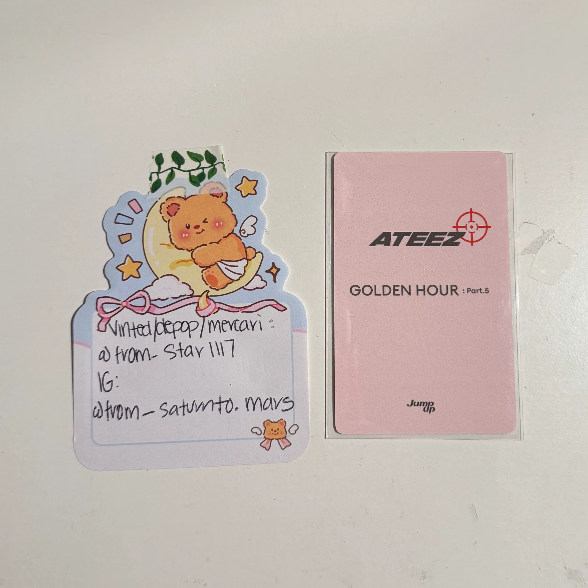 ATEEZ Jongho ATEEZ - Jongho - GOLDEN HOUR : Part.5 Album jump up pob (pre-order benefit) round 1 listing photo 2