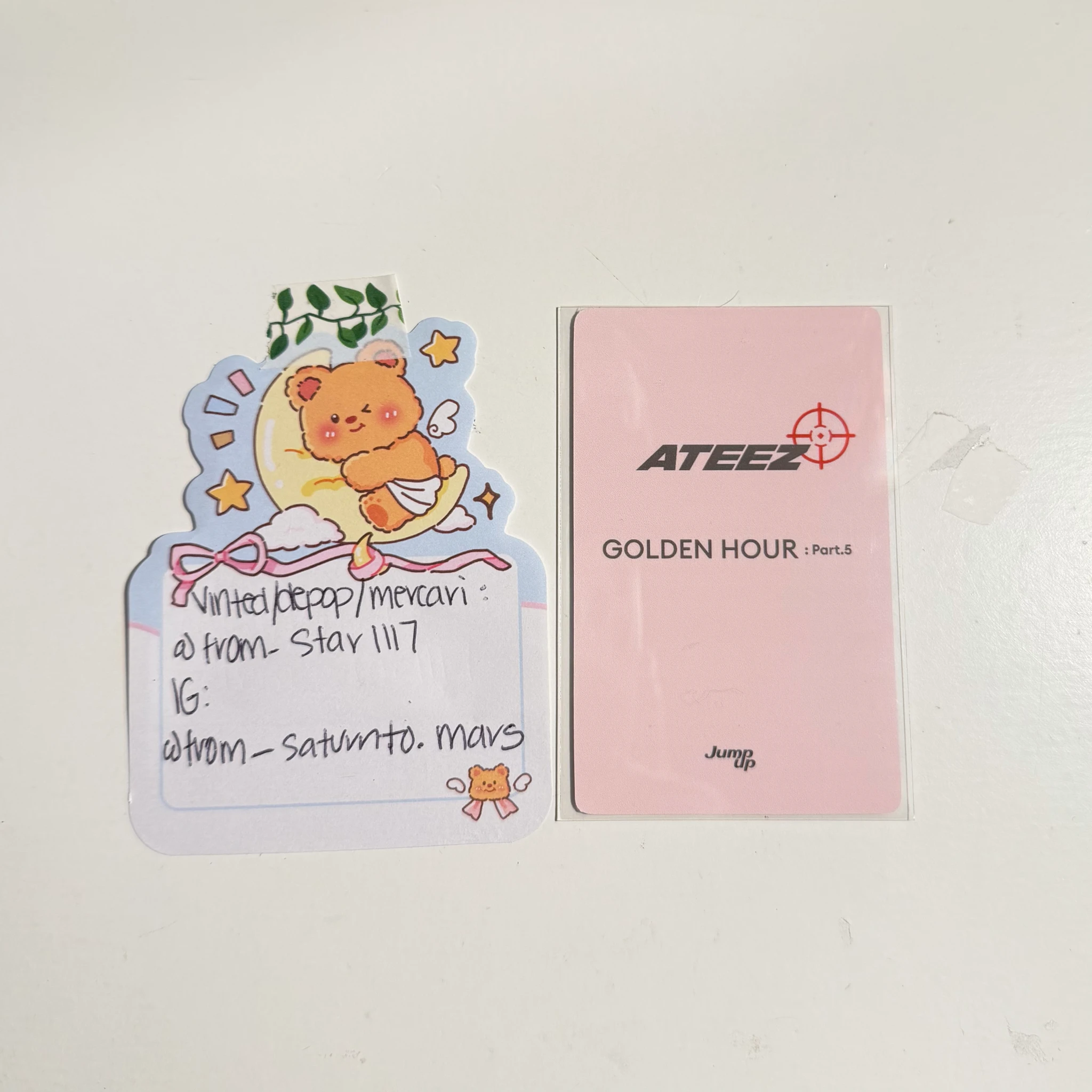 ATEEZ Yunho ATEEZ - Yunho - GOLDEN HOUR : Part.5 Album jump up lucky draw (LD) version 1 listing photo 2