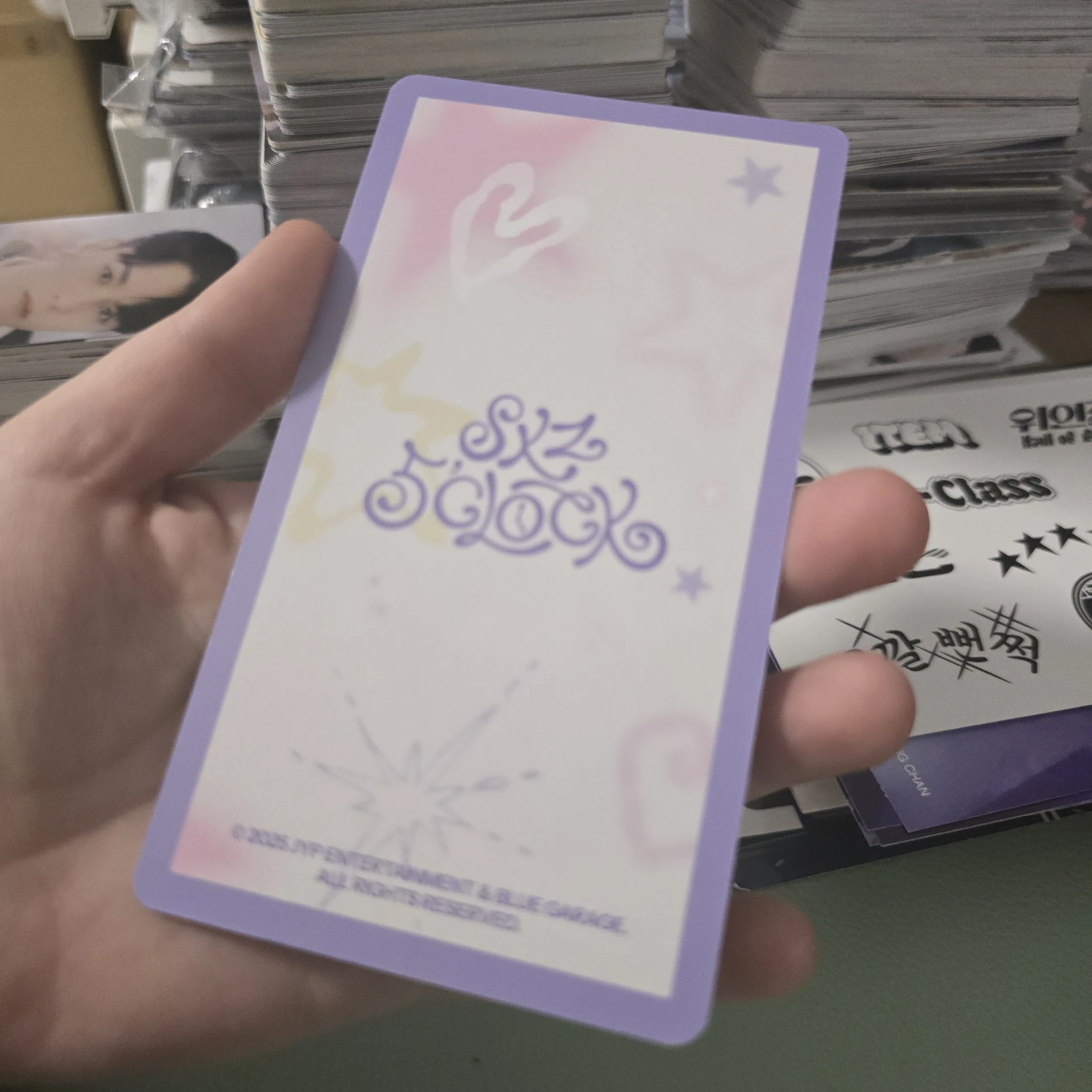 Stray Kids Changbin Stray Kids - Changbin - 5th Fanmeeting - SKZ 5'Clock Event holographic (hologram) trading card listing photo 2