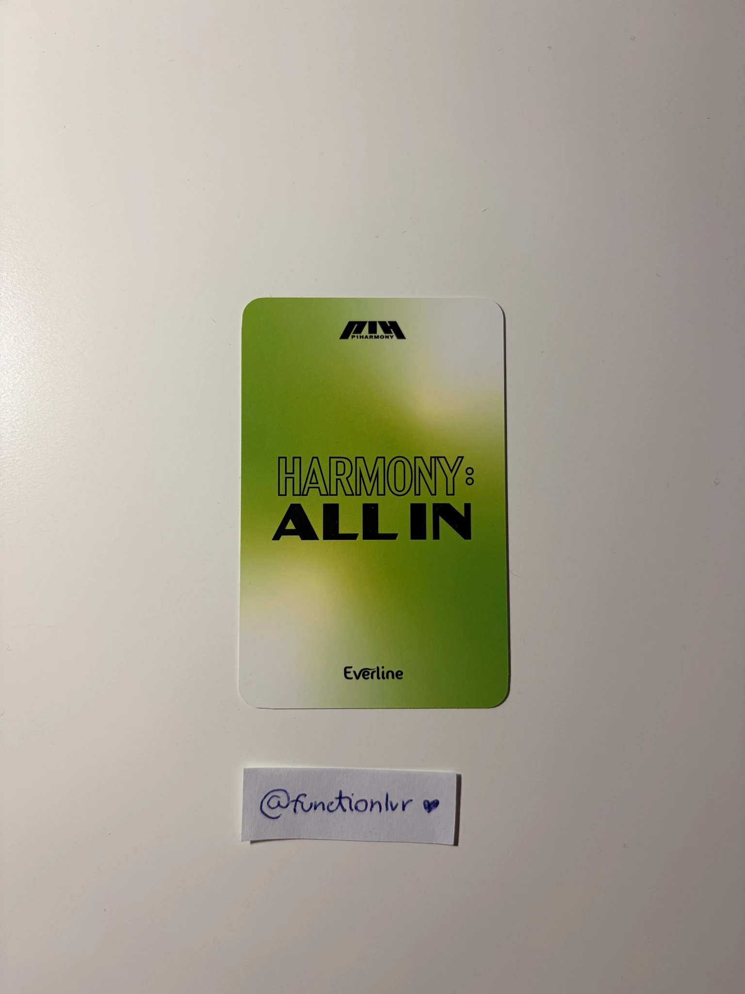 P1Harmony Intak P1Harmony - Intak - Harmony: All In Album lucky draw (LD) everline offline pop-up listing photo 2