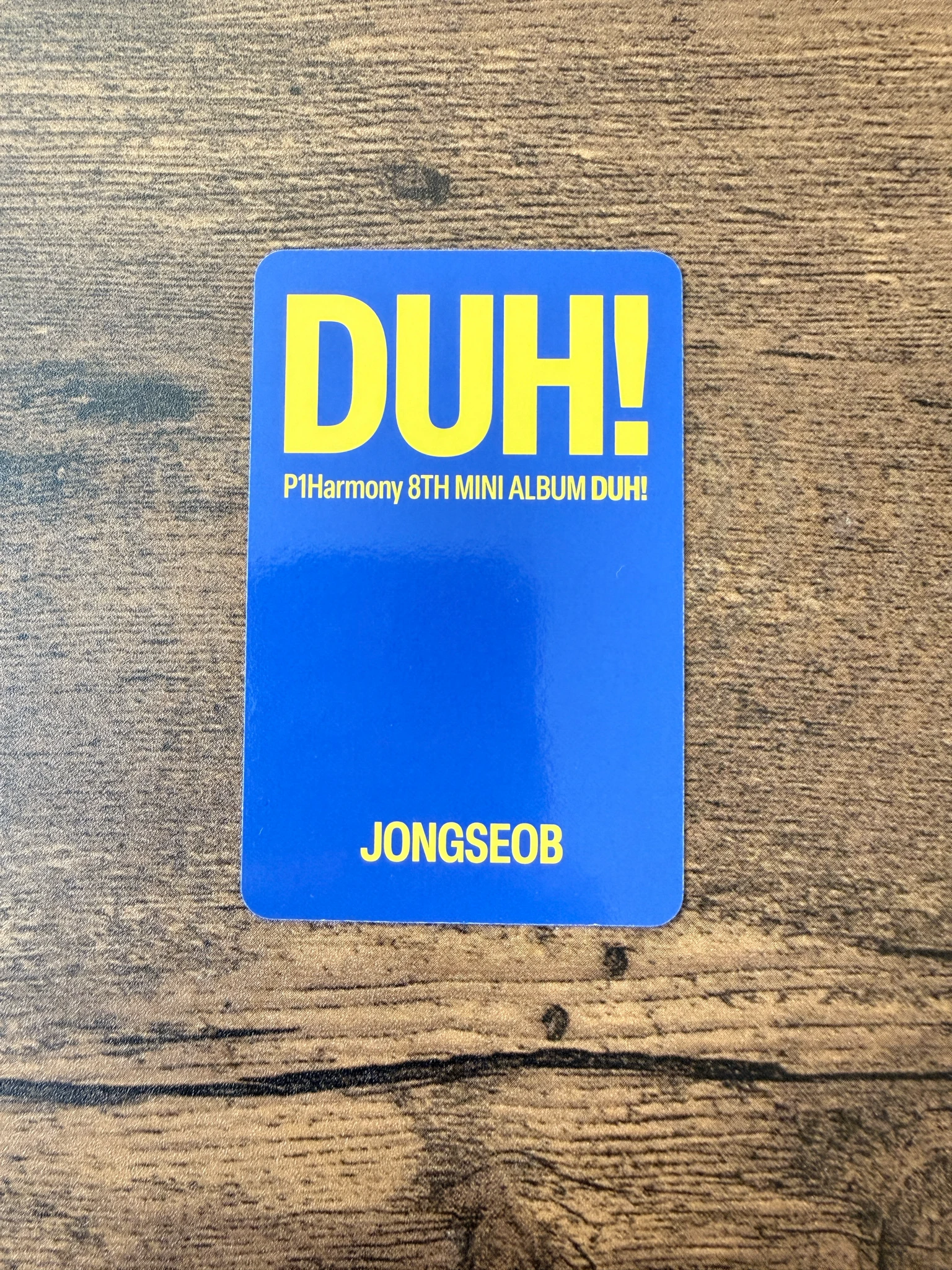 P1Harmony Jongseob P1Harmony - Jongseob - DUH! Album pre-order benefit (pob) nemoz listing photo 2