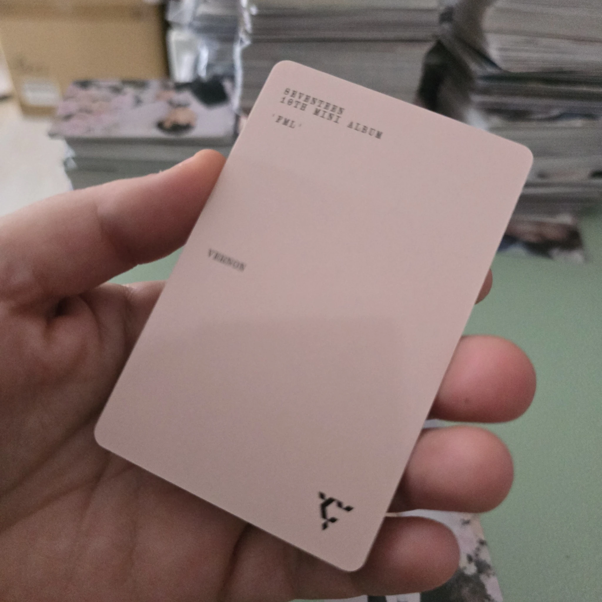 SEVENTEEN Vernon SEVENTEEN - Vernon - FML Album carat version photocard set listing photo 2