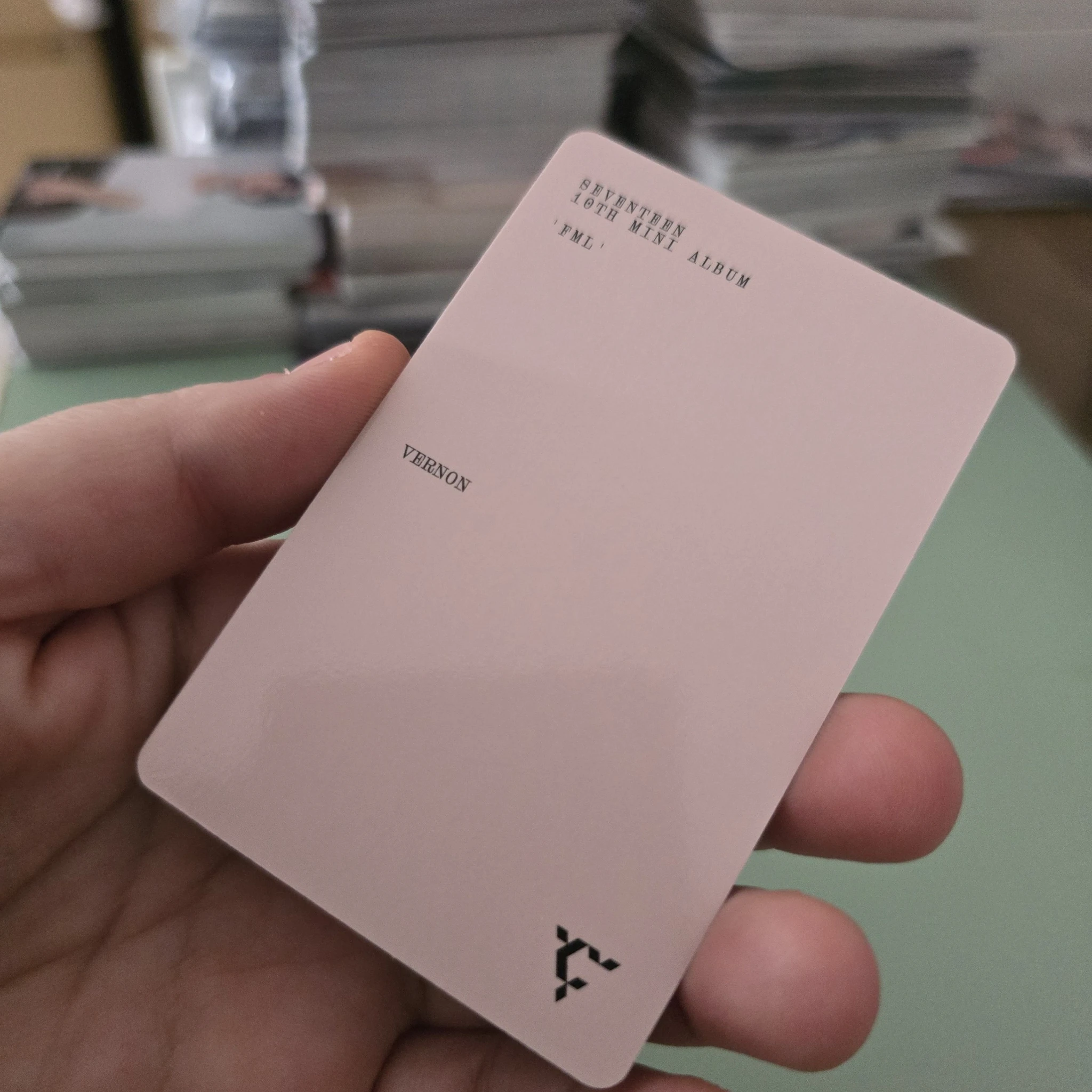 SEVENTEEN Vernon SEVENTEEN - Vernon - FML Album carat version photocard set listing photo 2
