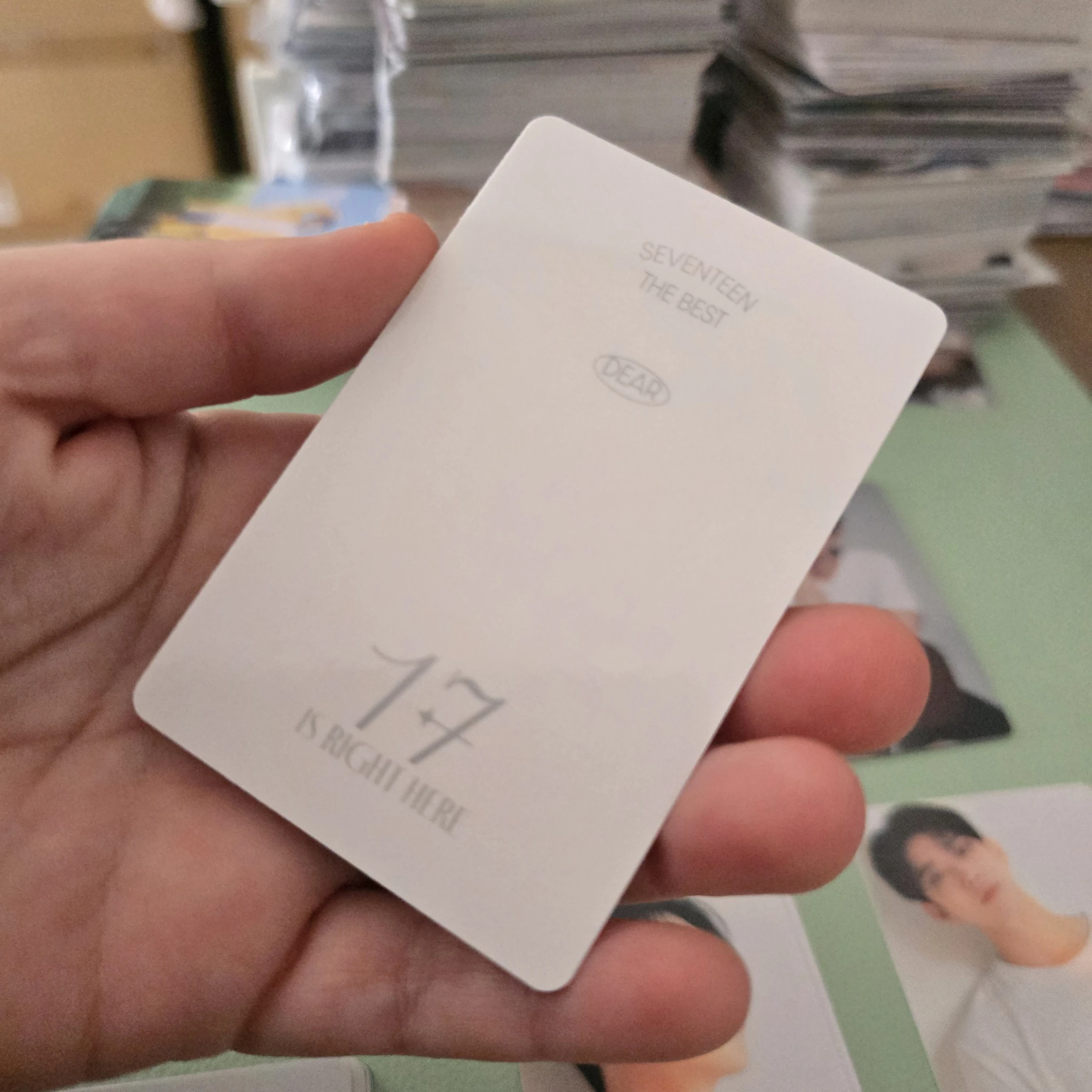 SEVENTEEN Joshua SEVENTEEN - Joshua - 17 IS RIGHT HERE Album carat version dear version photocard set listing photo 2