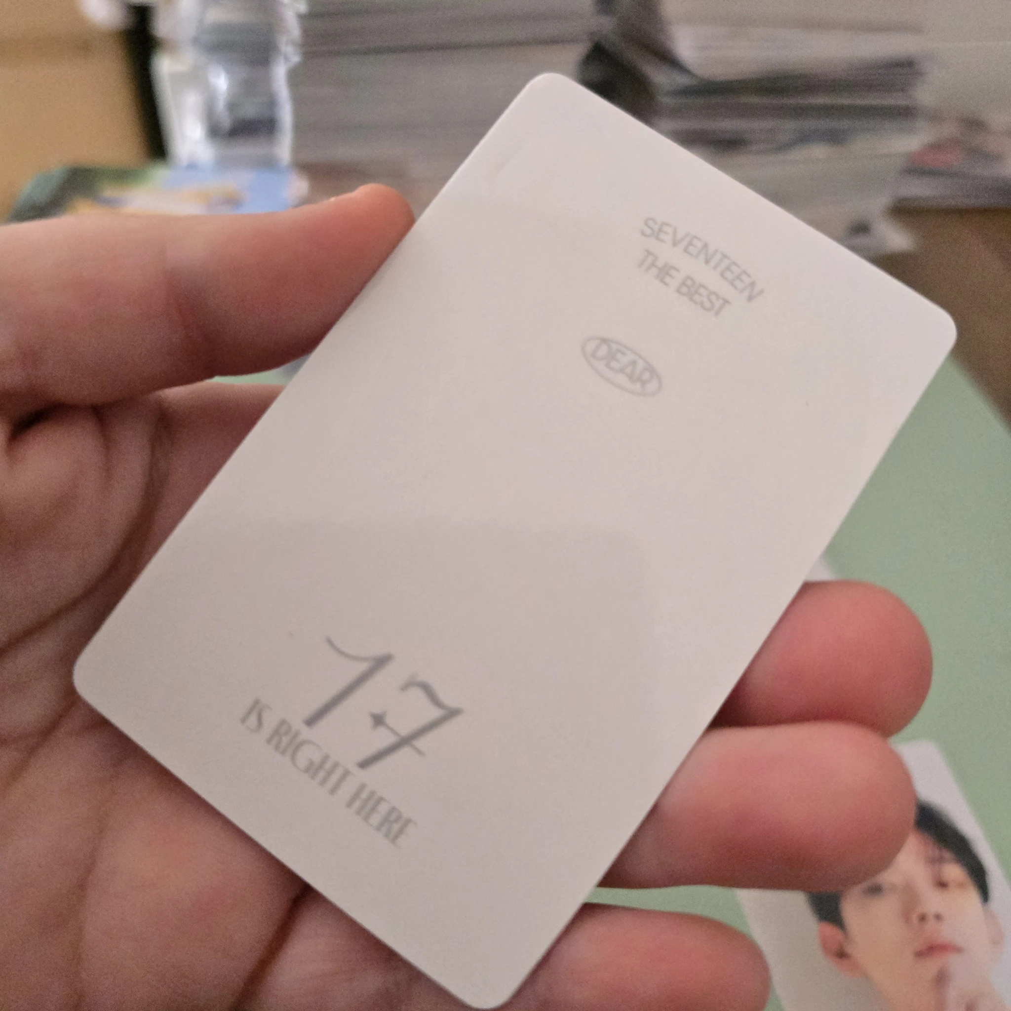 SEVENTEEN Joshua SEVENTEEN - Joshua - 17 IS RIGHT HERE Album carat version dear version photocard set listing photo 2